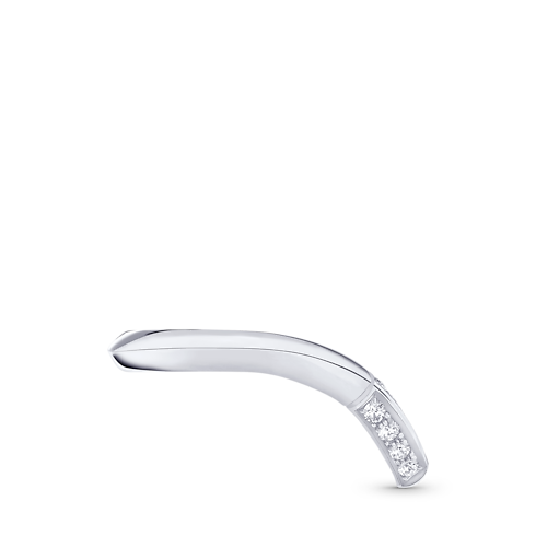 LV Diamonds Pavé V Ring, Platinum in Jewellery's Categories Wedding Bands collections by Louis Vuitton (Product zoom)