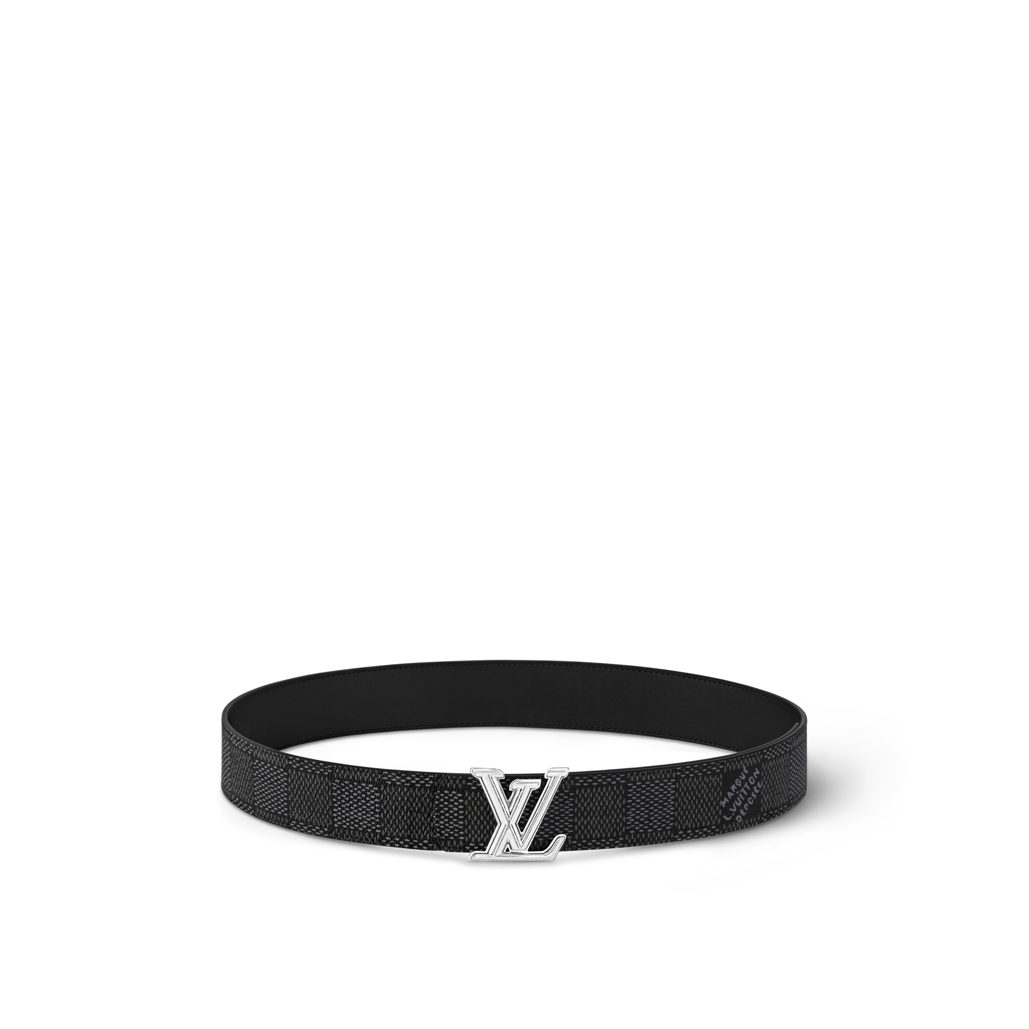 LV Dimension 40mm Reversible Belt Damier Graphite in Men