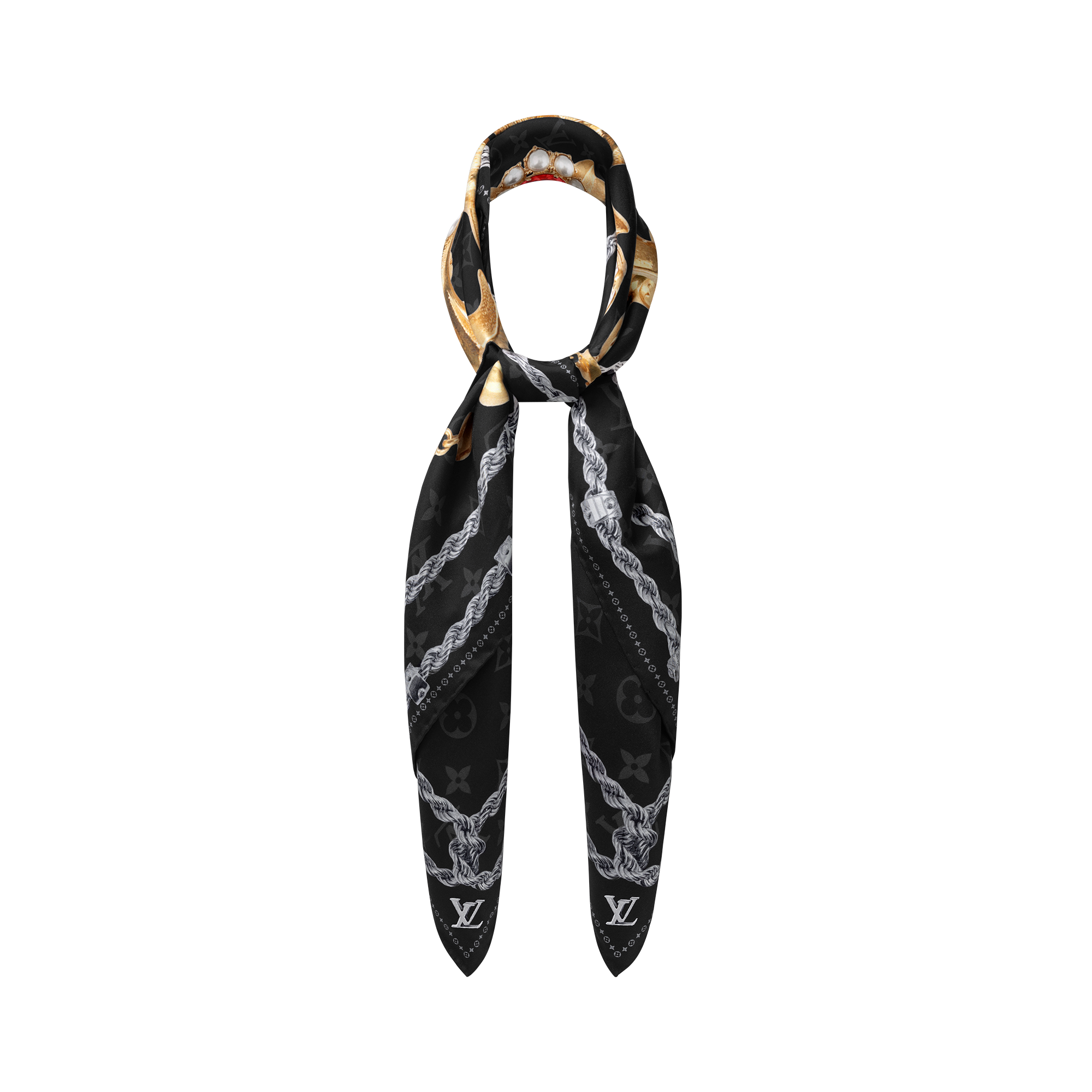 LV Dynasty Brooch Silk Square . in Men