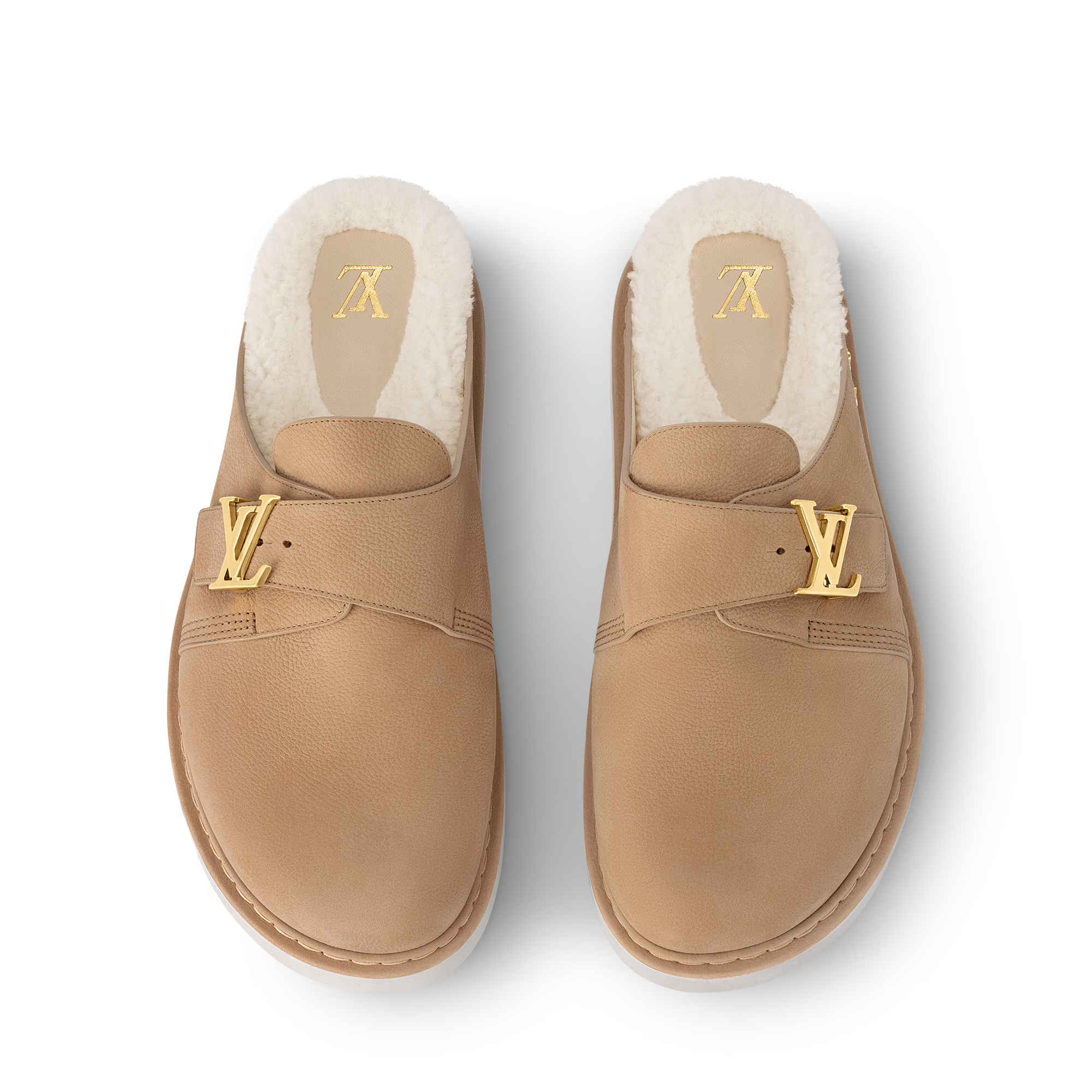 LV Easy Mule Shearling  in Men