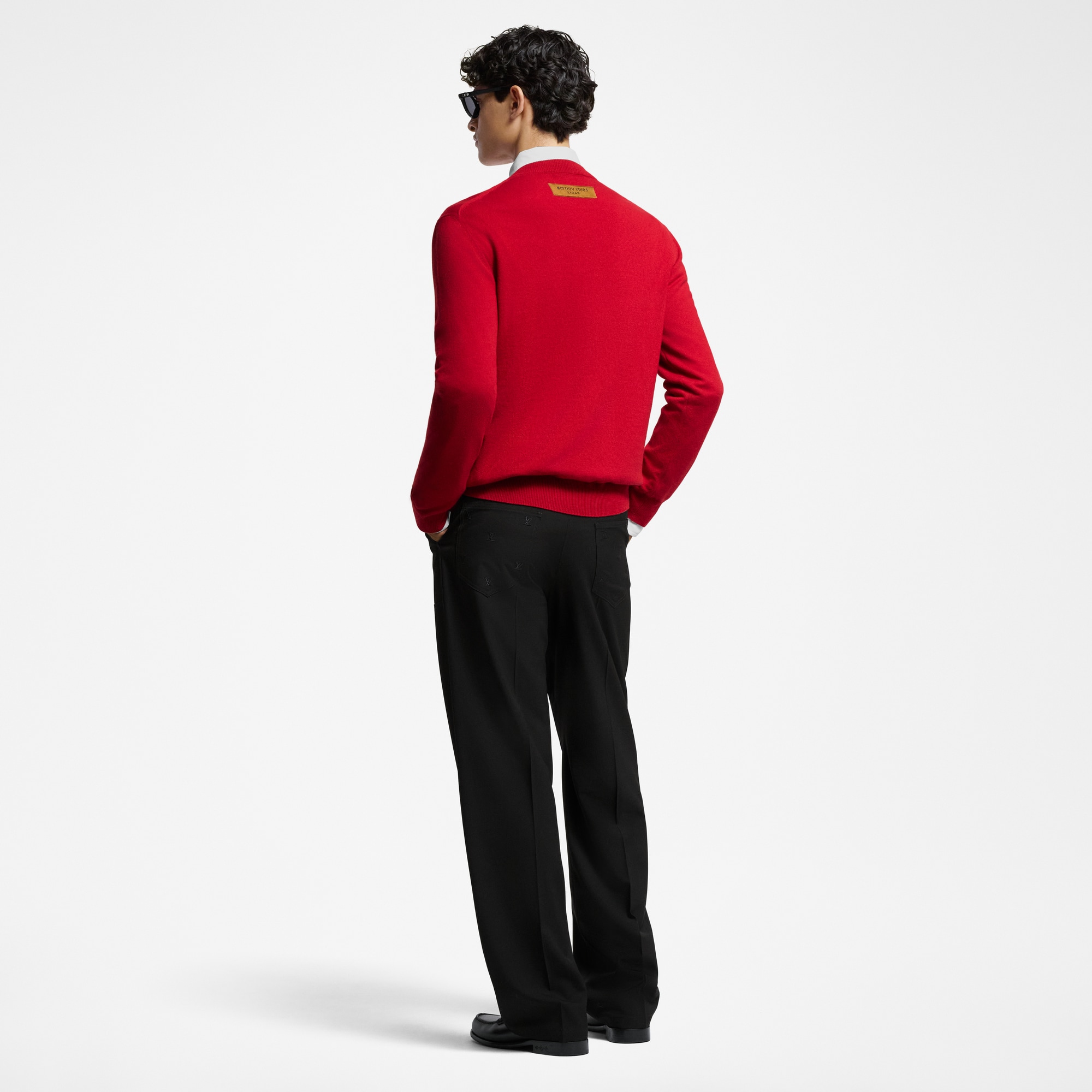 LV Embossed Cashmere Crewneck  in Men