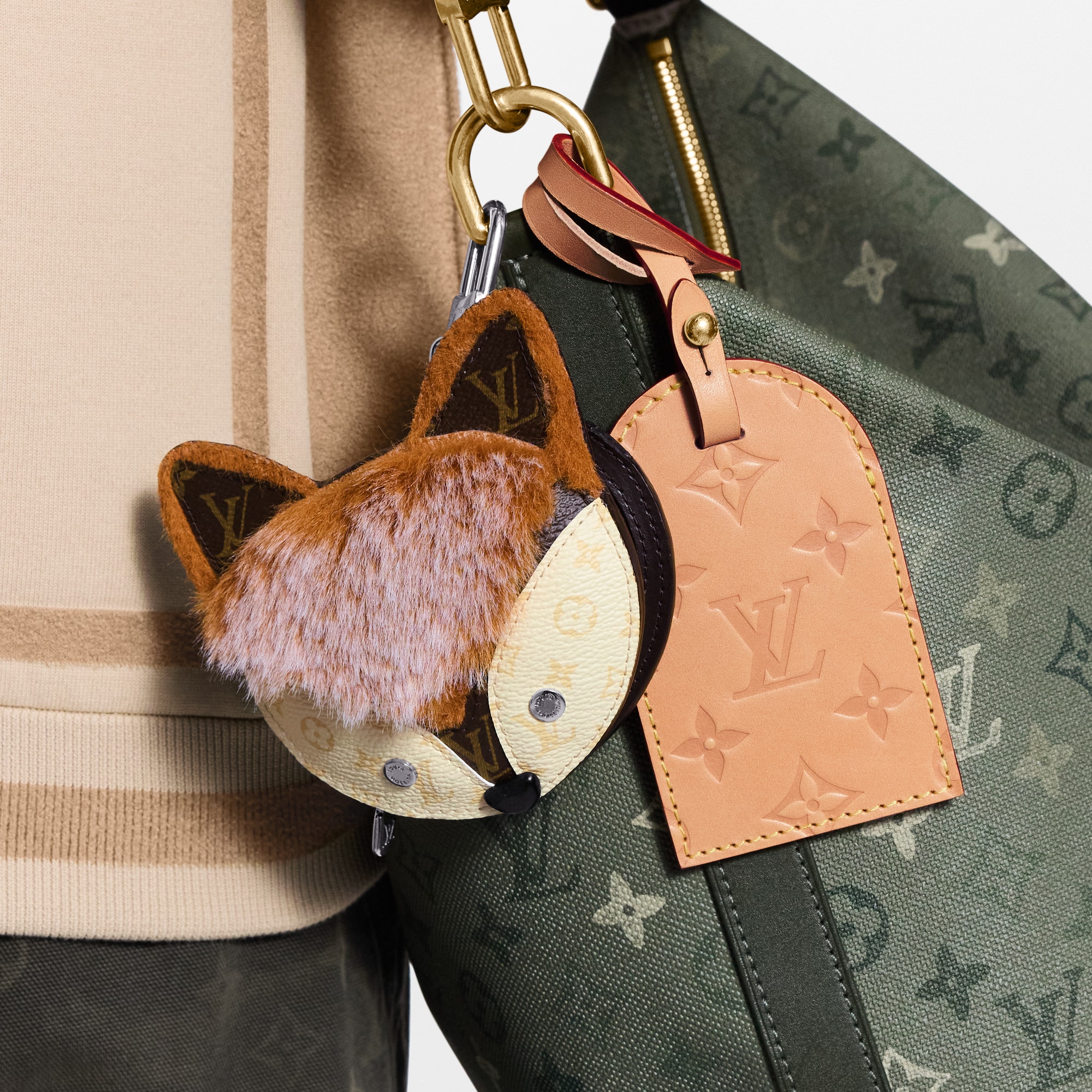 LV Fox Bag Charm . in Men