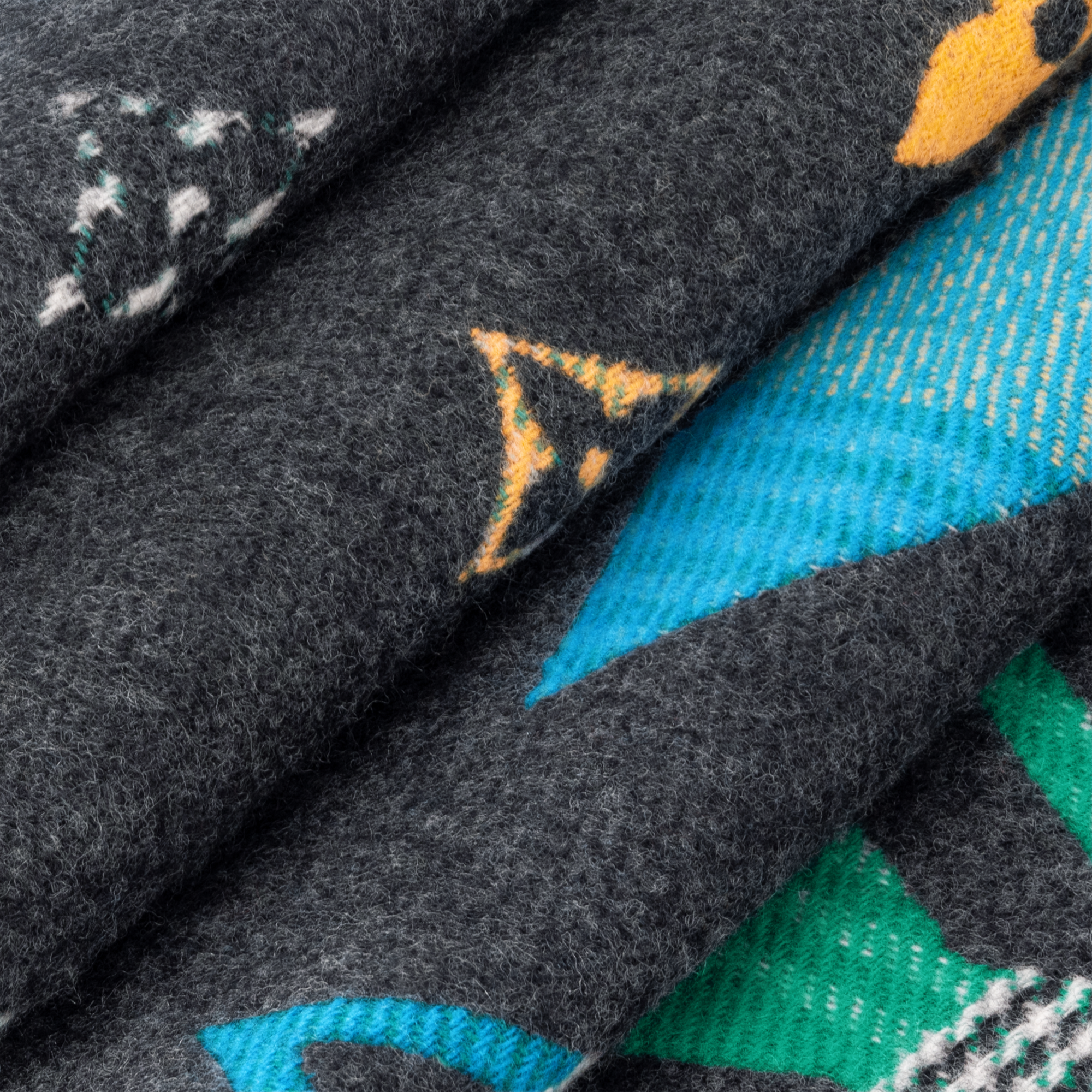 LV Galaxy Tartan Scarf . in Men