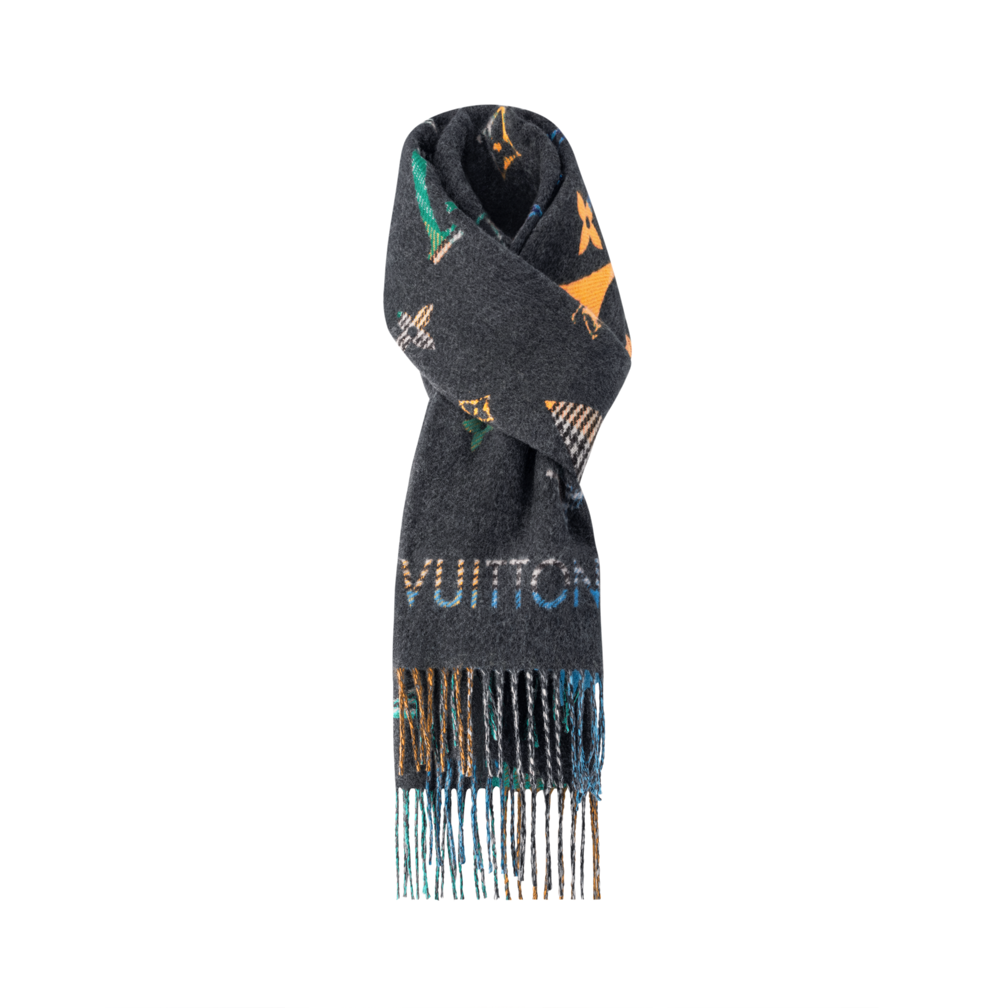 LV Galaxy Tartan Scarf . in Men