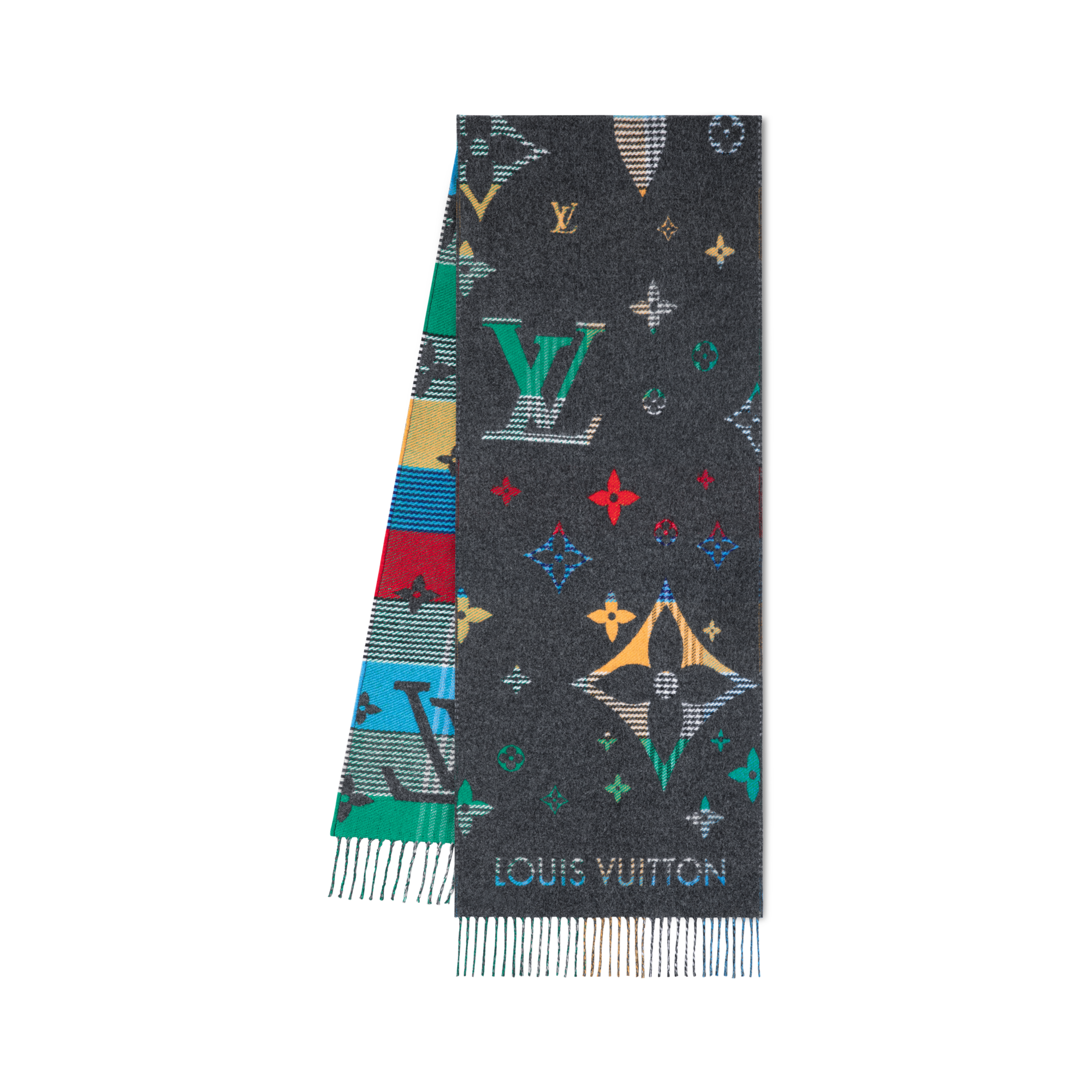 LV Galaxy Tartan Scarf . in Men