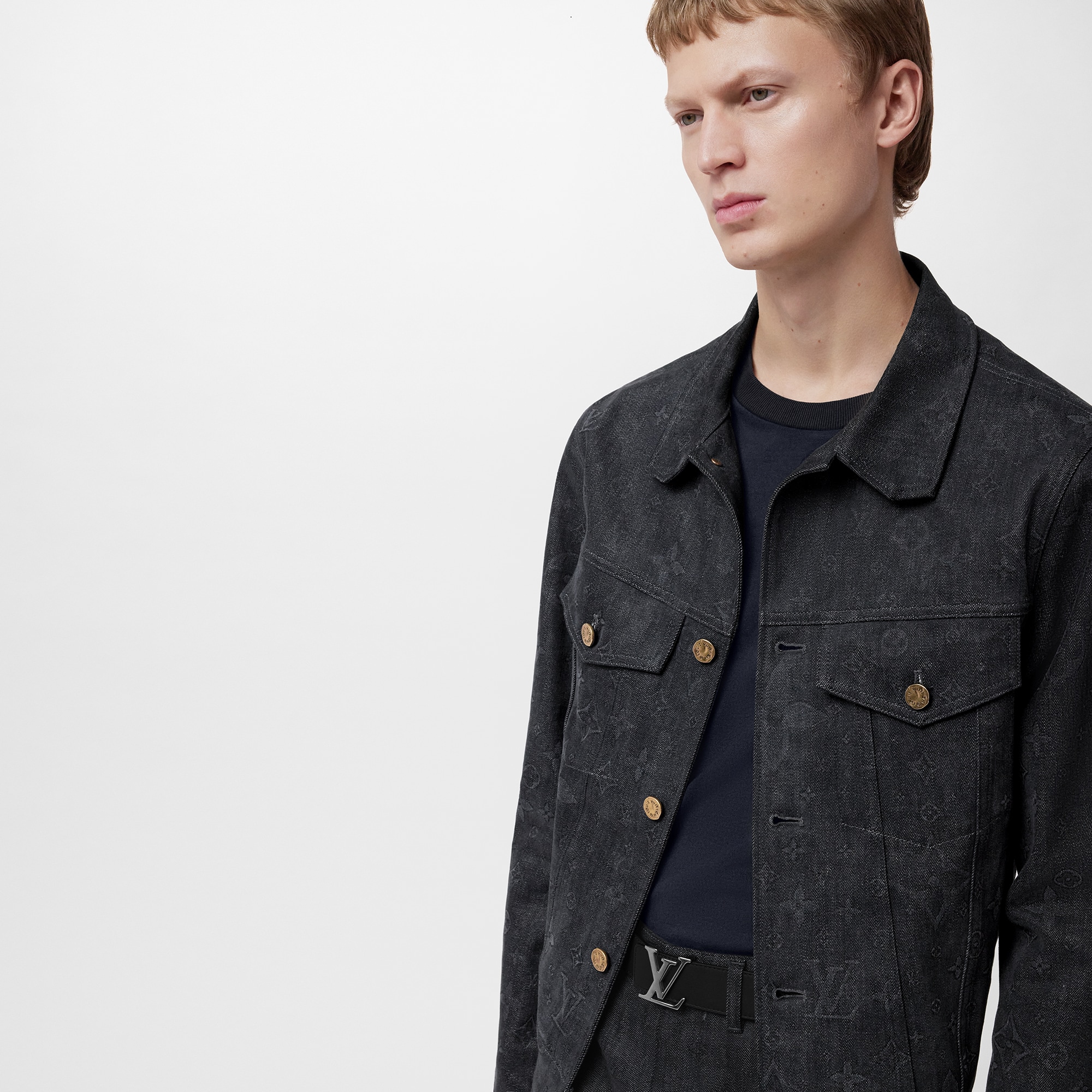 LV Initiales 35mm Reversible Belt Monogram Eclipse in Men