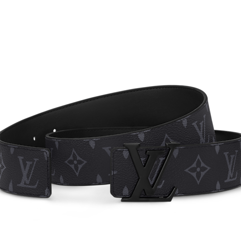 LV Initiales 40mm Matte Black Belt in Men's Accessories Men's Belts collections by Louis Vuitton (Product zoom)
