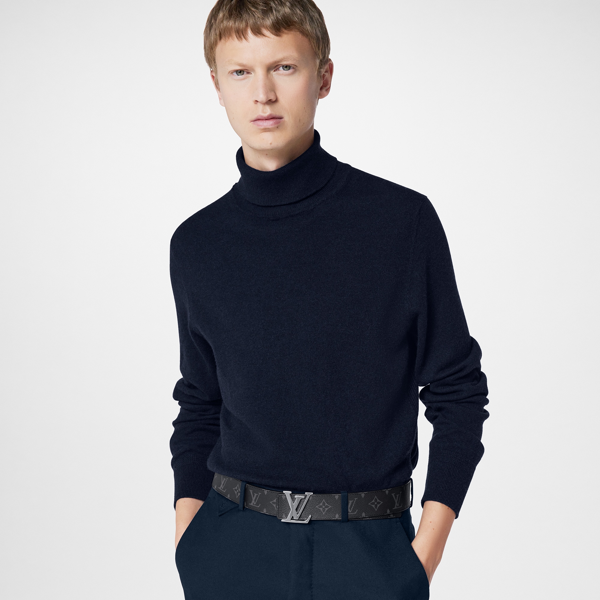 LV Initiales 40mm Reversible Monogram Eclipse in Men