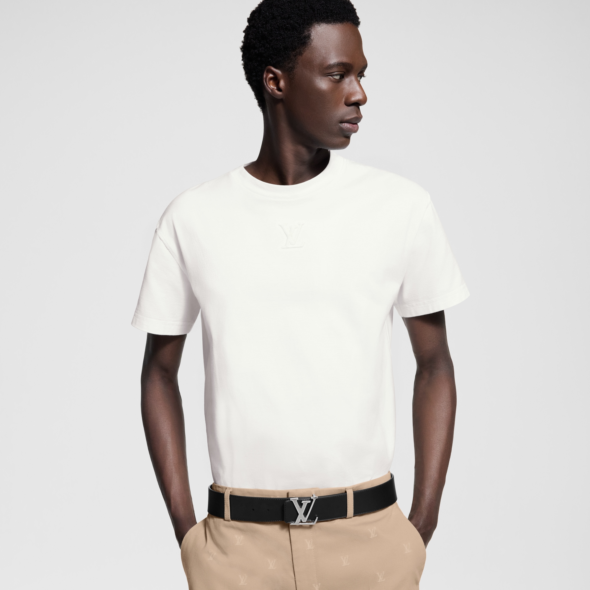 LV Initiales 40MM Reversible Monogram Macassar in Men