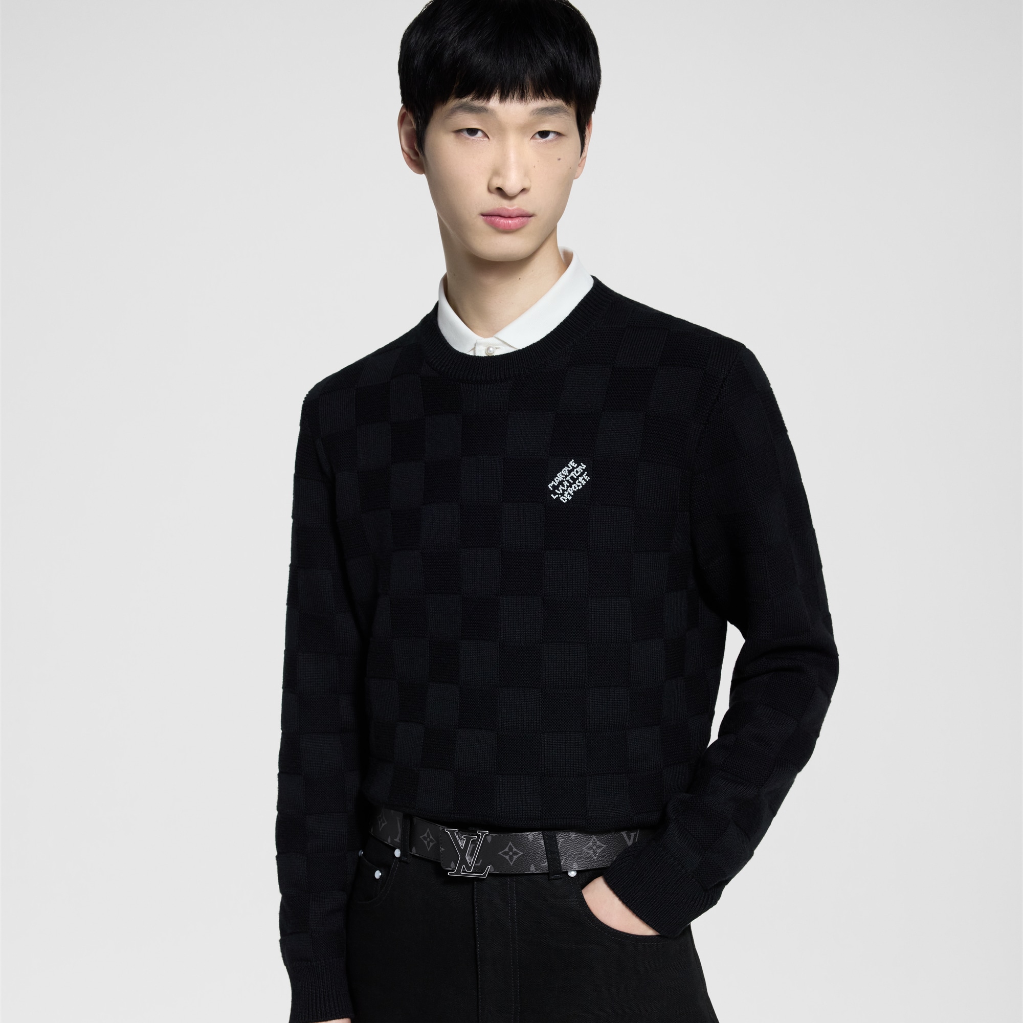 LV Initiales 40mm Reversible Belt Taigarama in Men