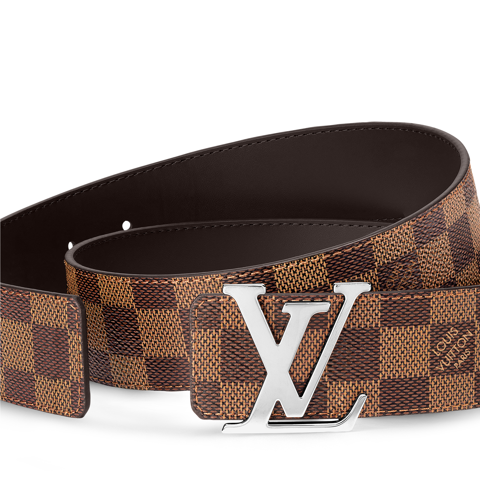 LV Initiales 40mm Reversible Belt Damier Ebene in Men