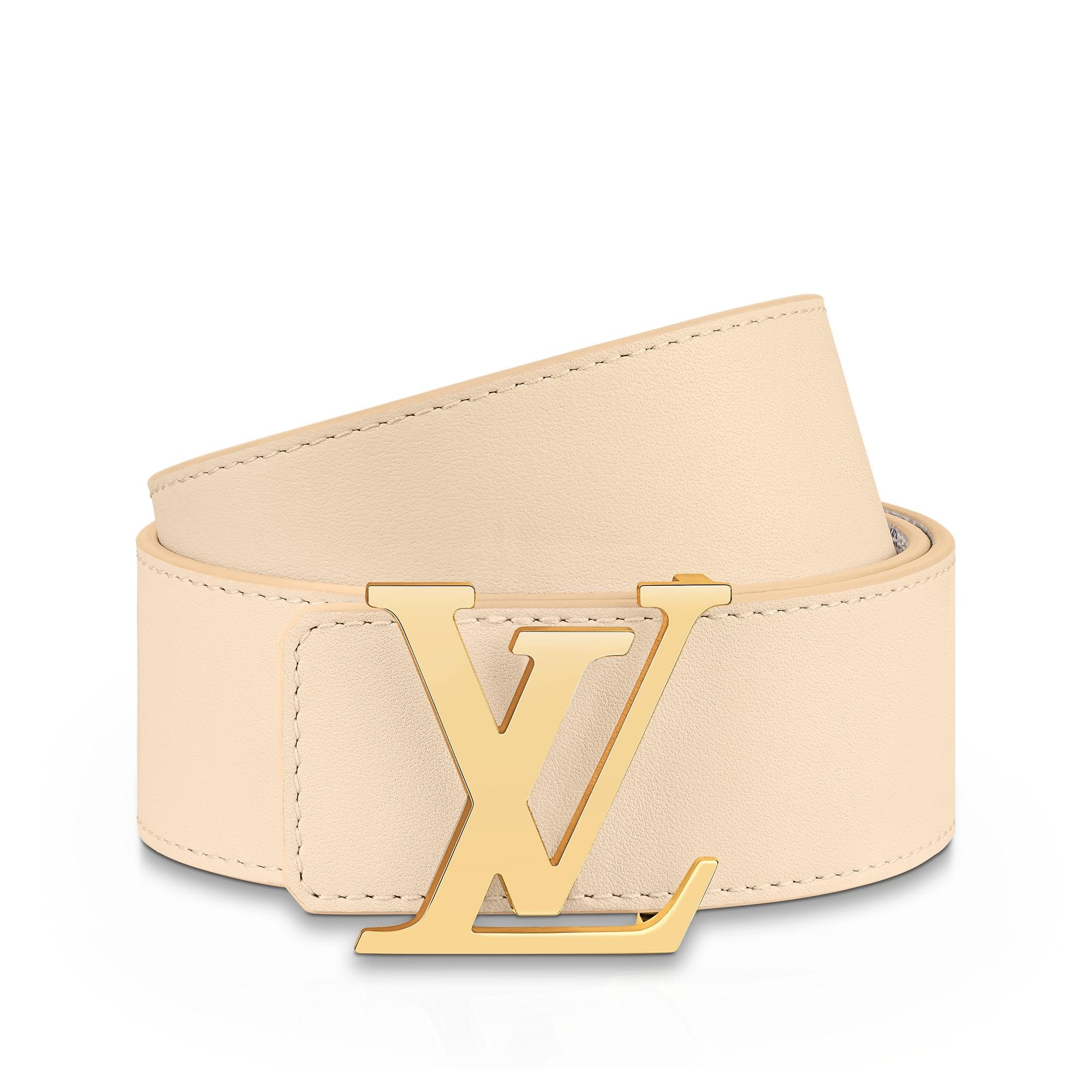 LV Initiales 40mm Reversible Belt Damier Azur Canvas in Women