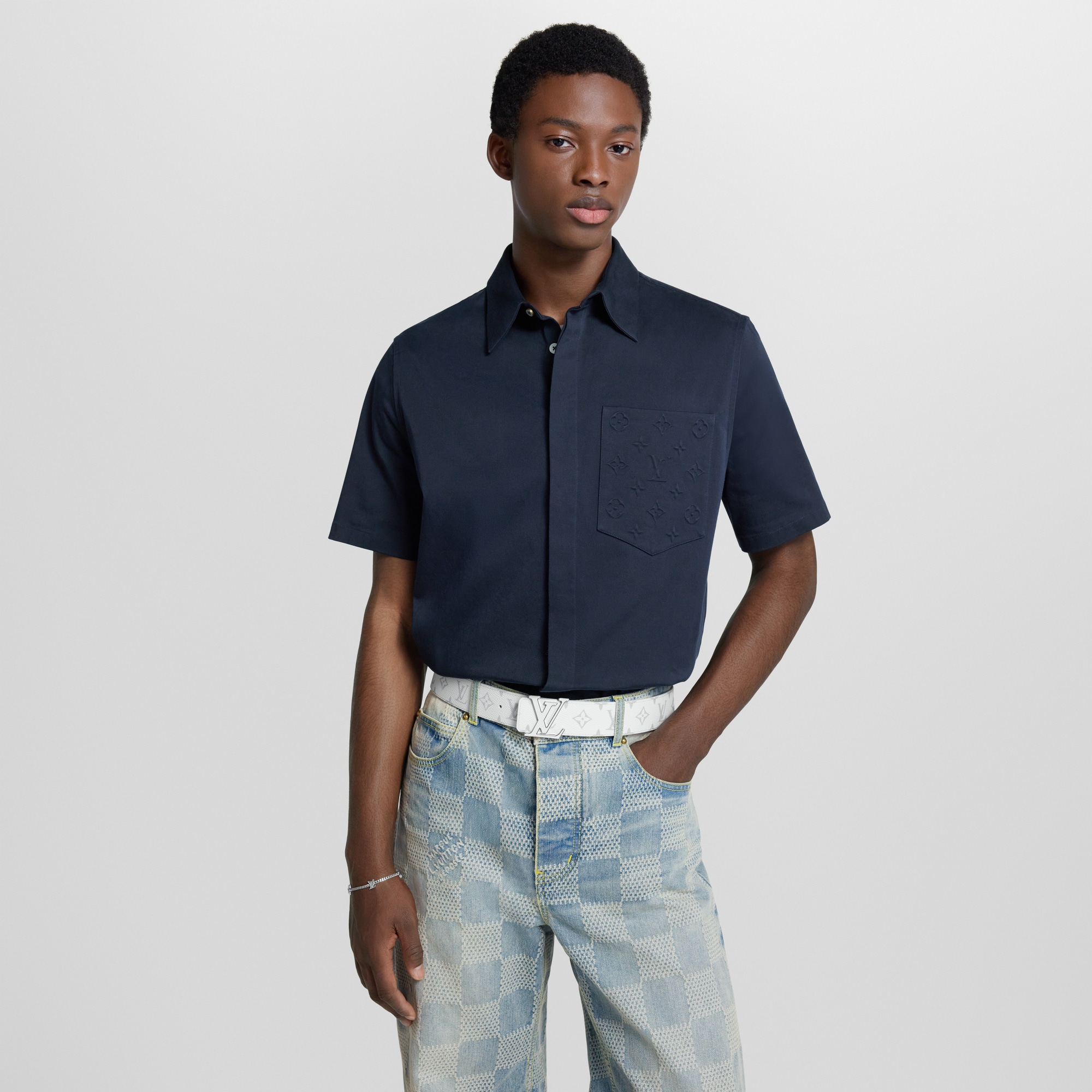 LV Initiales 40mm Reversible Belt Taigarama in Men