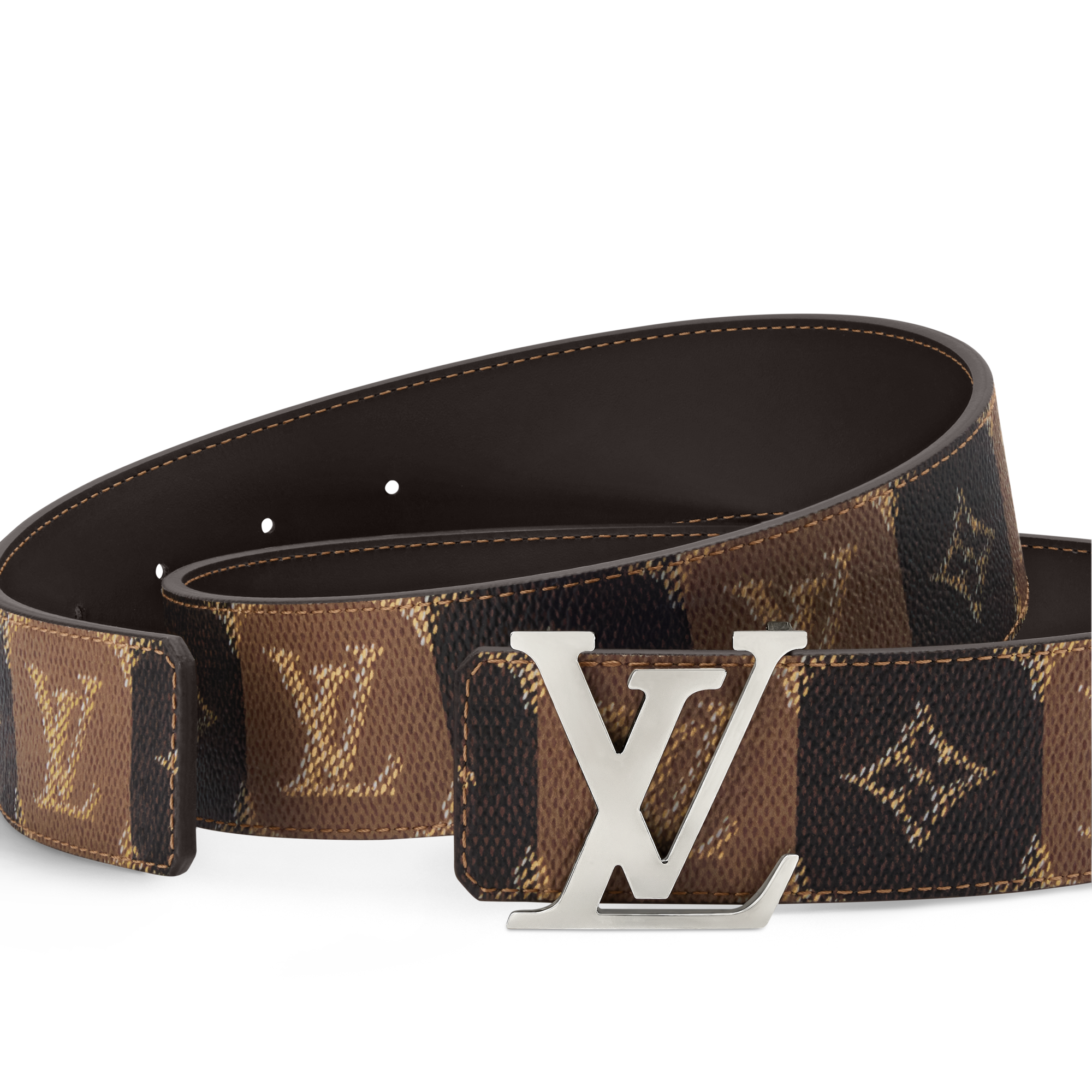 LV Initiales College Monogram Heritage 40mm Reversible Belt  in Men