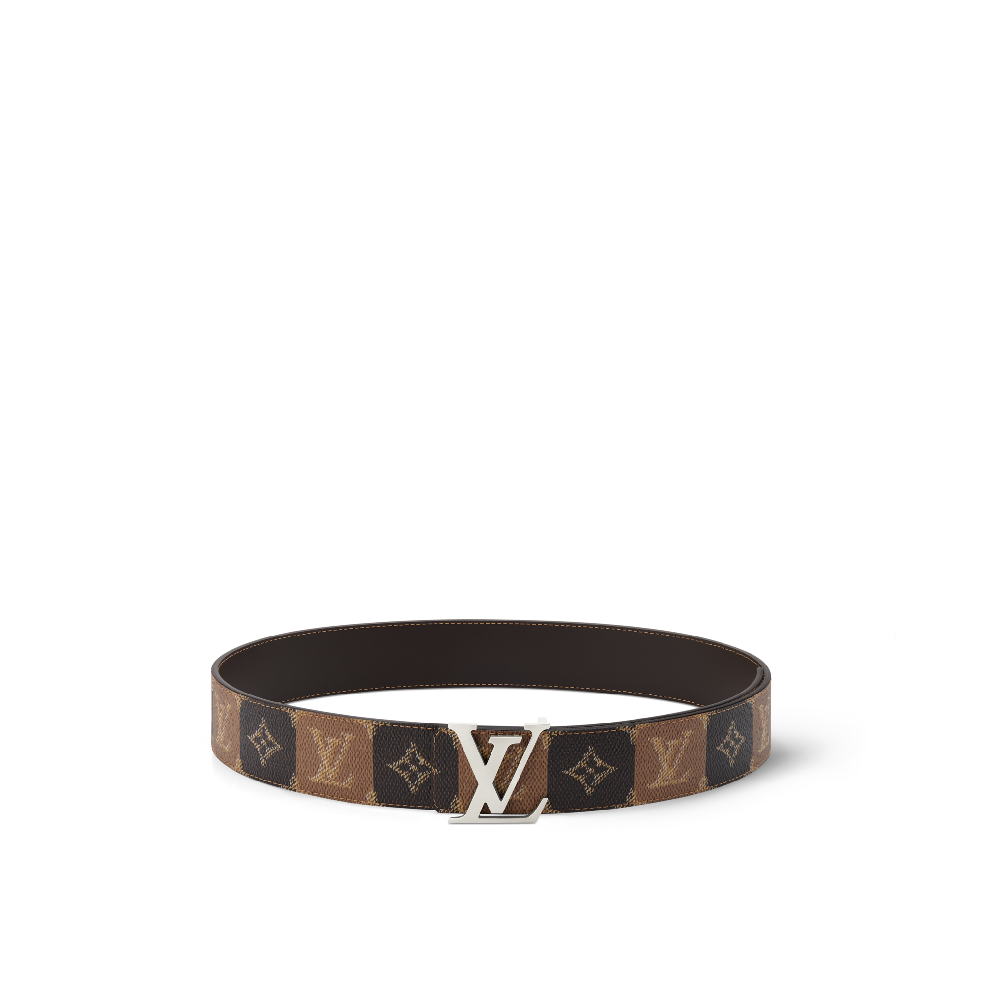 LV Initiales College Monogram Heritage 40mm Reversible Belt  in Men