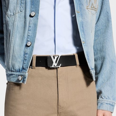 LV Initiales Monogram Shadow 40mm Reversible Belt in Men's Accessories Men's Belts collections by Louis Vuitton (Product zoom)
