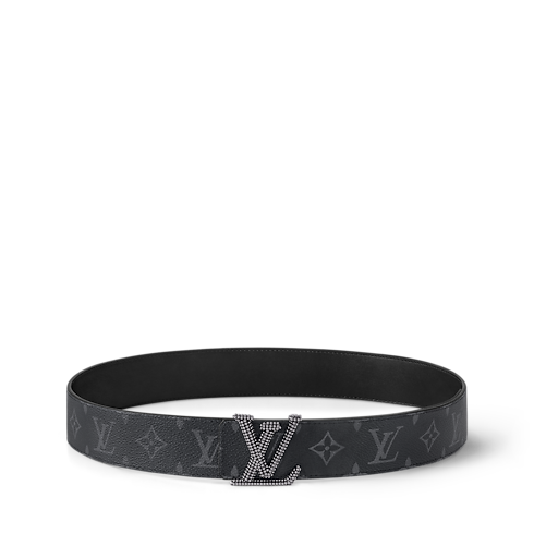 LV Initiales Studs 40mm Reversible Belt Monogram Eclipse in Men's Accessories Men's Belts collections by Louis Vuitton (Product zoom)