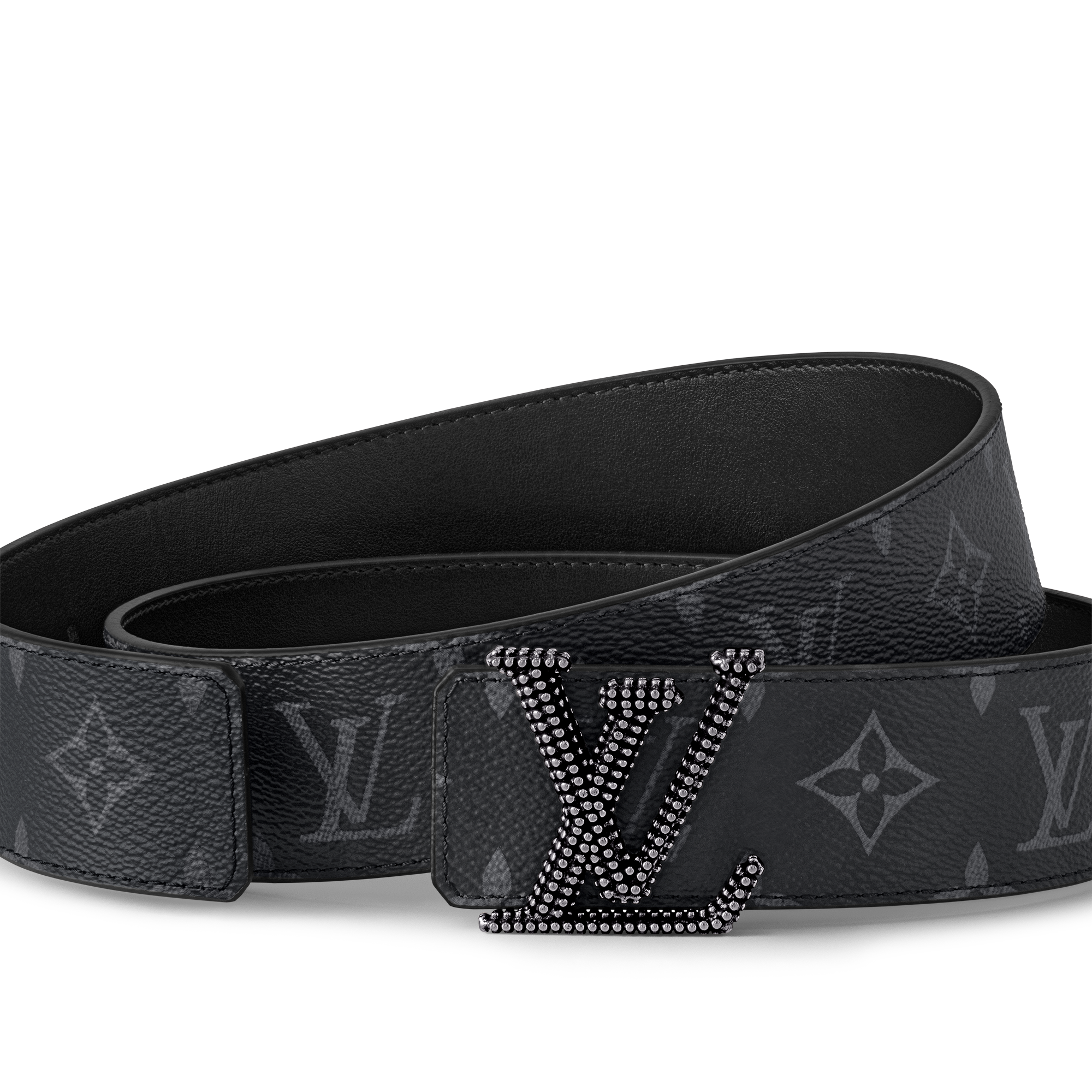 LV Initiales Studs 40mm Reversible Belt Monogram Eclipse in Men