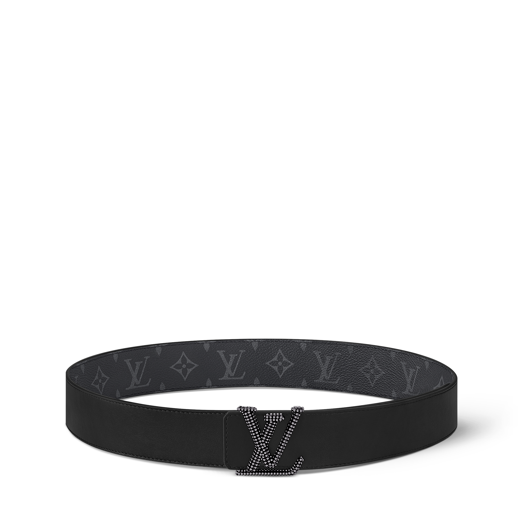 LV Initiales Studs 40mm Reversible Belt Monogram Eclipse in Men