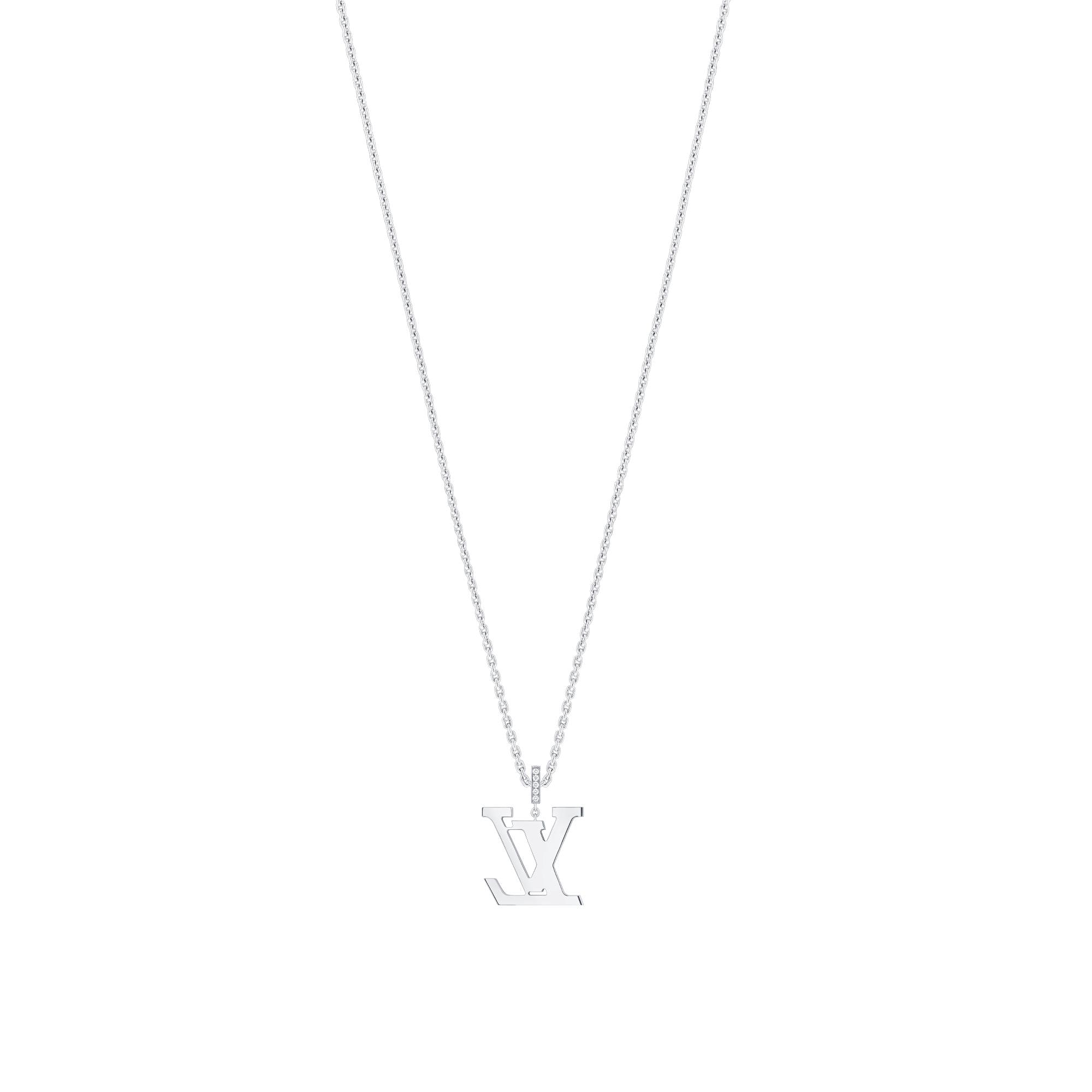 LV Large Pendant, White Gold And Diamonds  in Jewellery