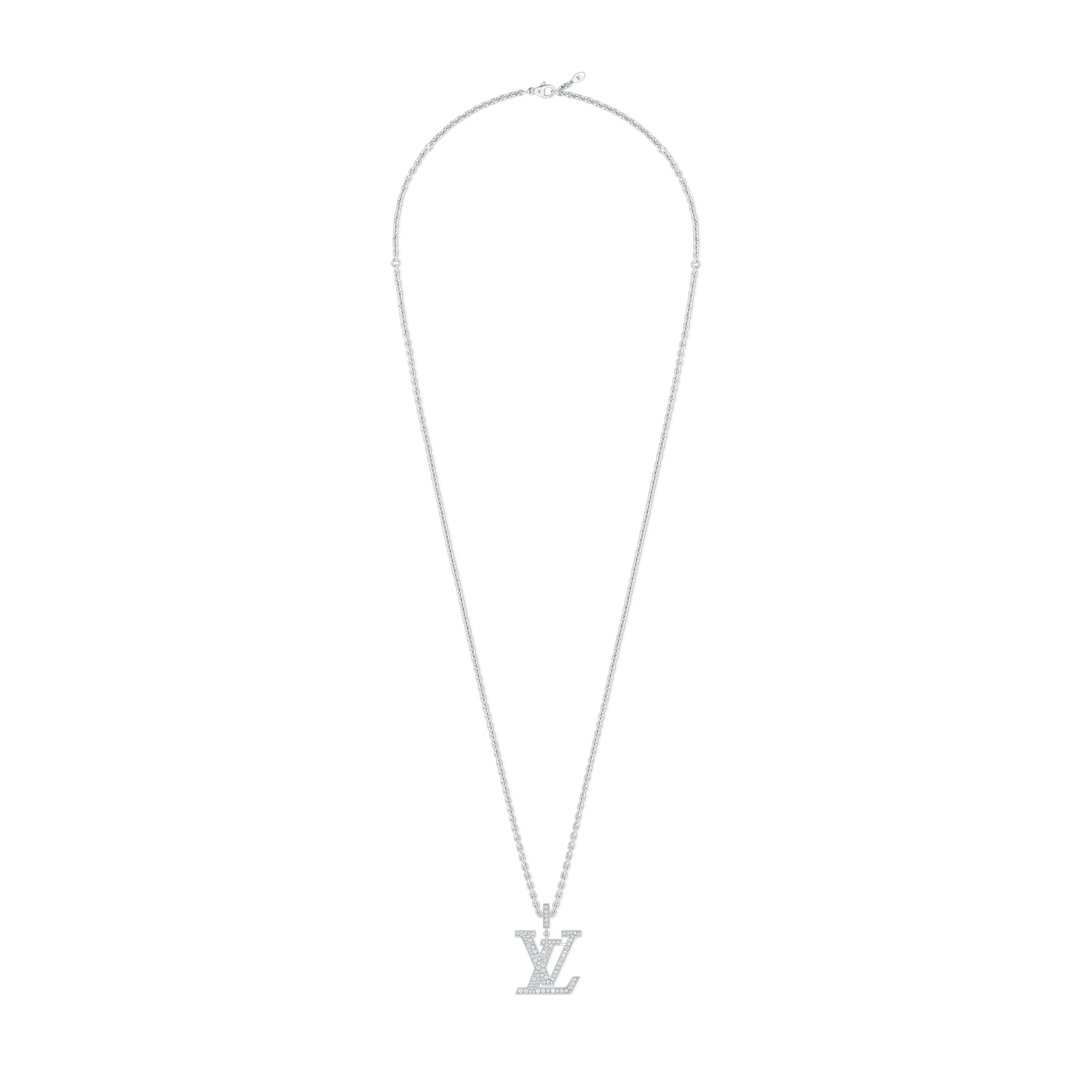 LV Large Pendant, White Gold And Diamonds  in Jewellery