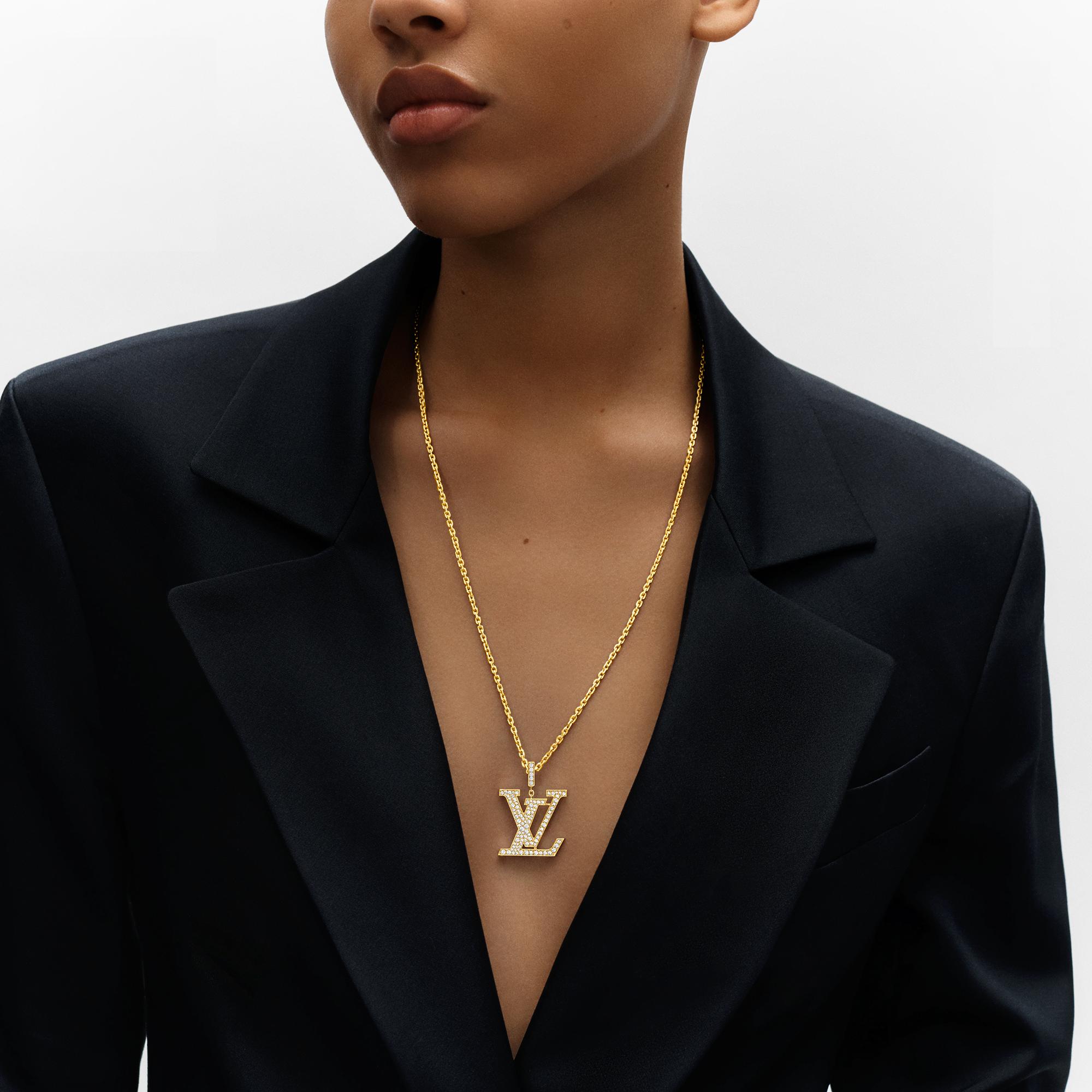 LV Large Pendant, Yellow Gold And Diamonds  in Jewellery