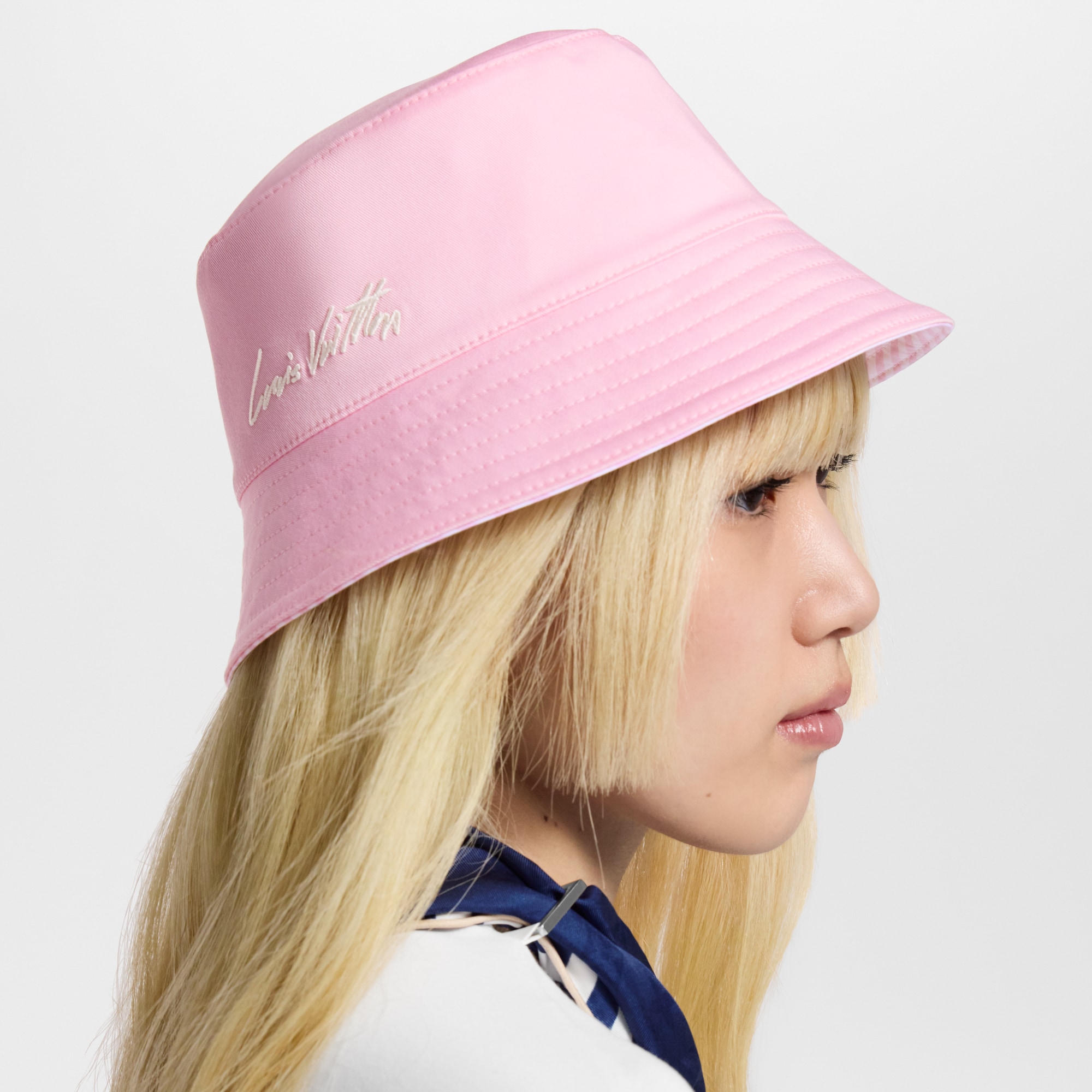 LV League Striped Bucket Hat S00 Women Accessories Hats and Gloves | LOUIS VUITTON (Product zoom)