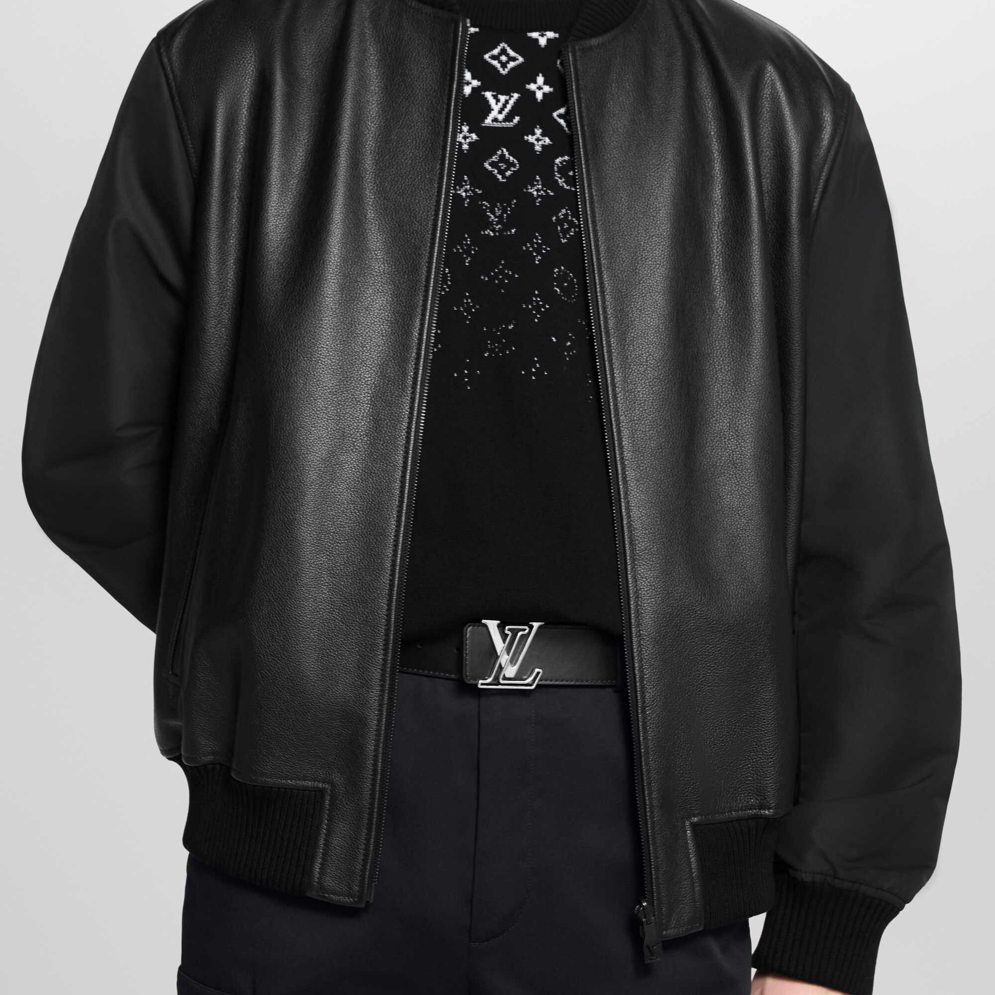 LV Line 40mm Reversible Belt Monogram Eclipse in Men