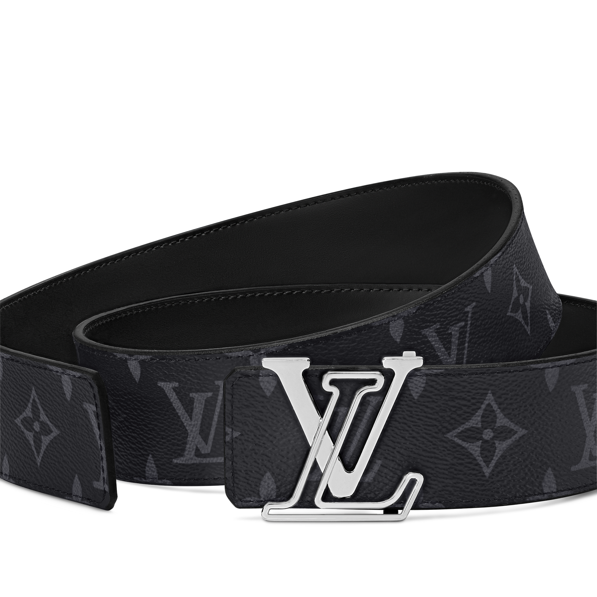 LV Line 40mm Reversible Belt Monogram Eclipse in Men