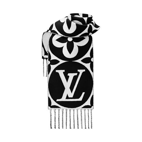 LV Medallion Scarf interior view