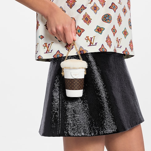 LV Mocha Crossbody Pouch Bag Charm . in Women's Accessories Key Holders and Bag Charms collections by Louis Vuitton (Product zoom)