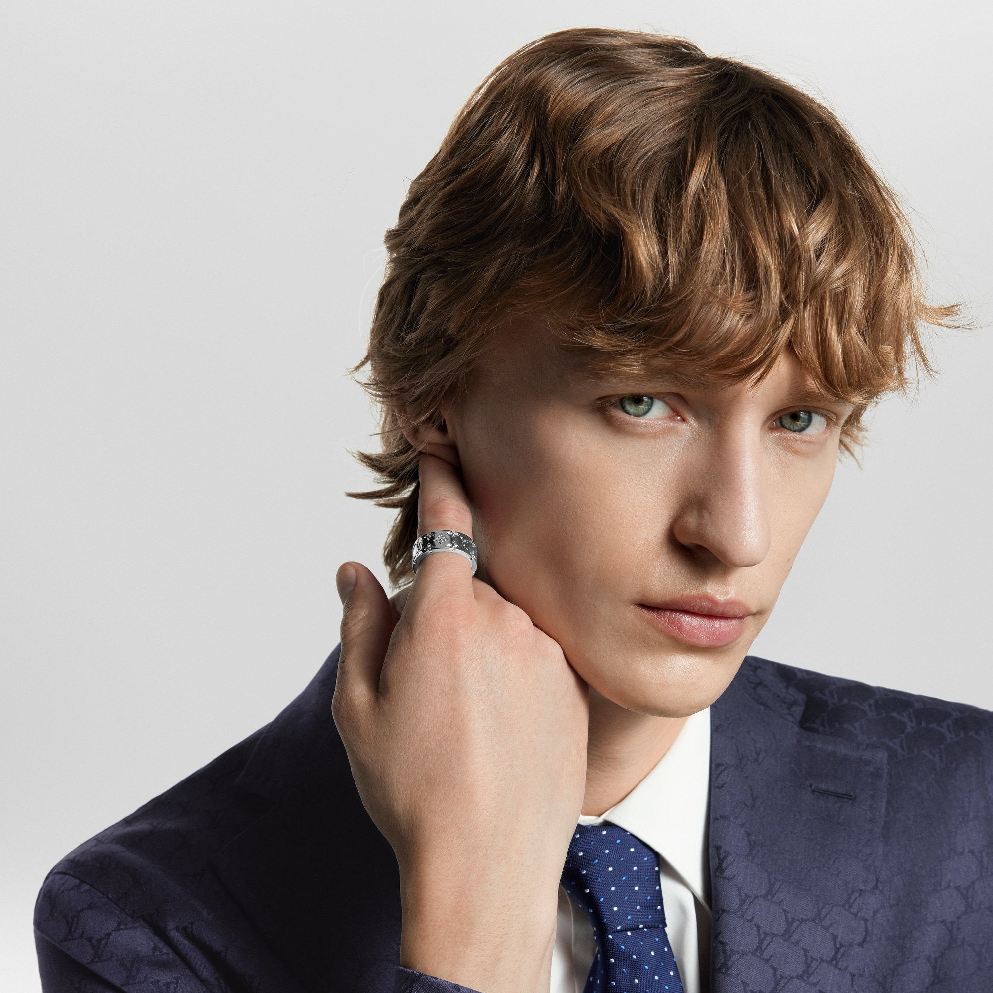 LV Mosaic Ring . in Men