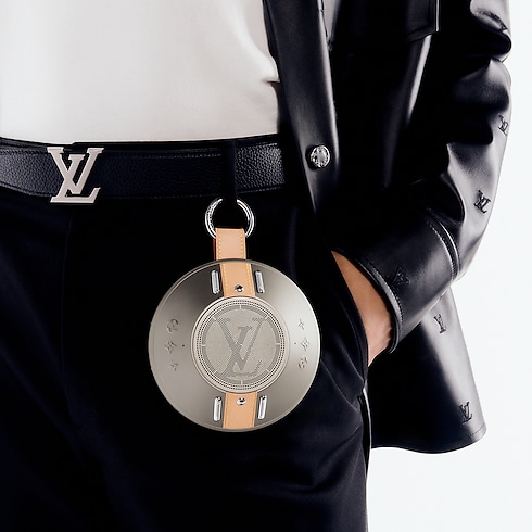 LV Nanogram Speaker Silver in Les Extraordinaires's Watchmaking Connected Objects collections by Louis Vuitton (Product zoom)