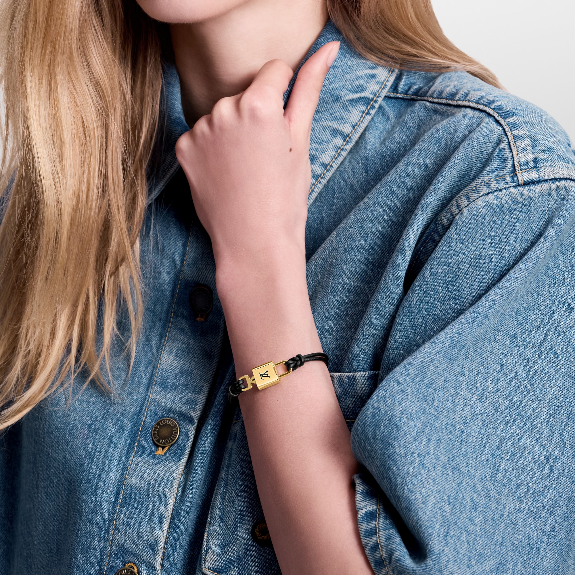 LV Padlock Bracelet Other Leathers in Women