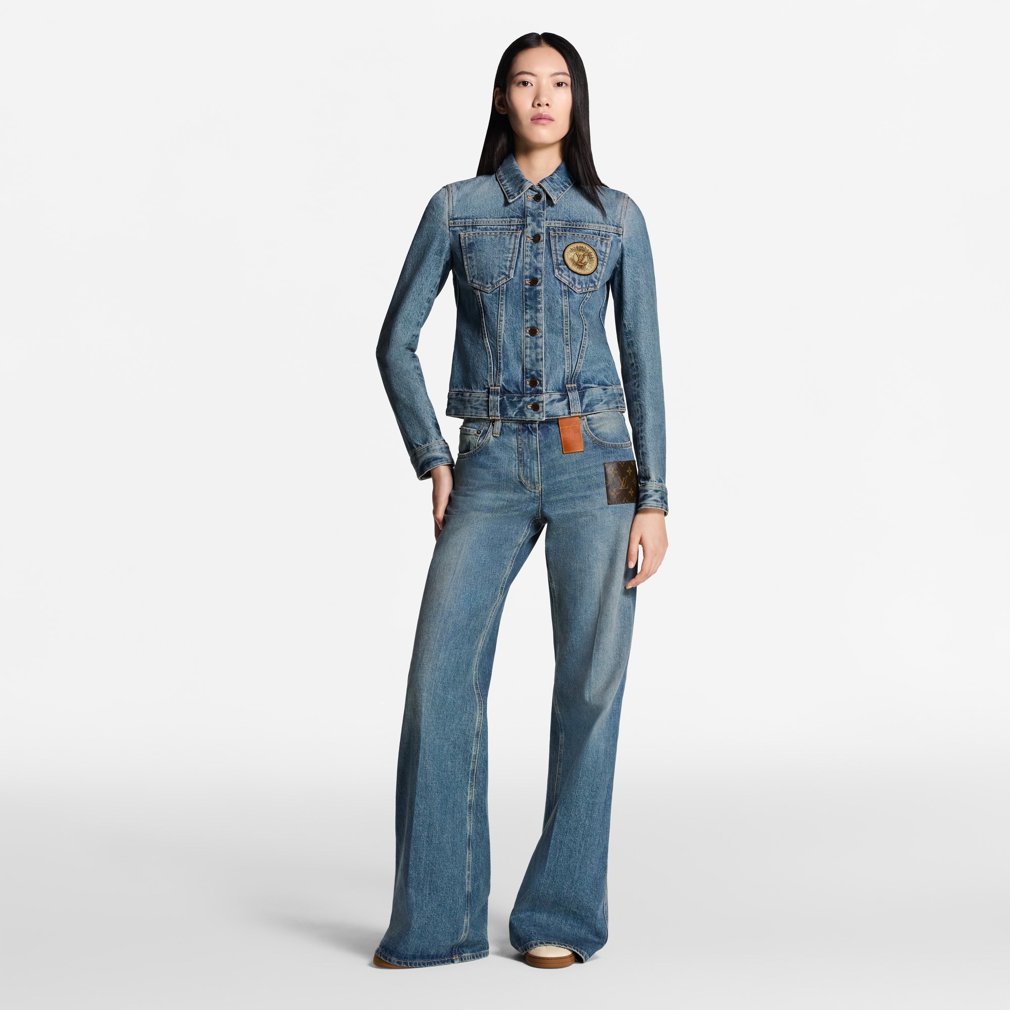 LV Patch Denim Jacket
  in Women