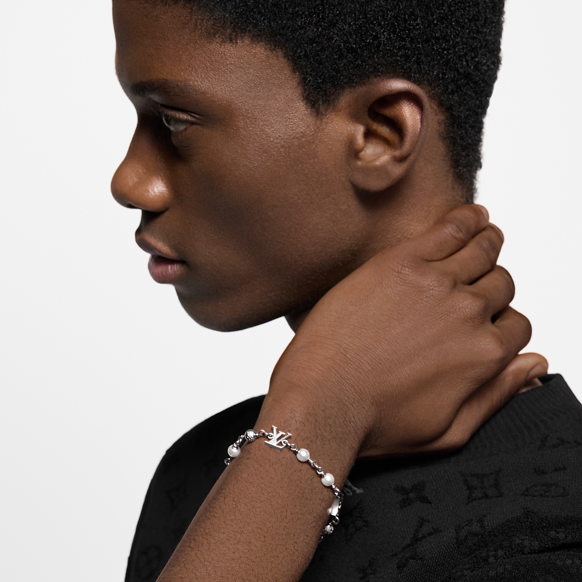 LV Pearls Bracelet . in Men