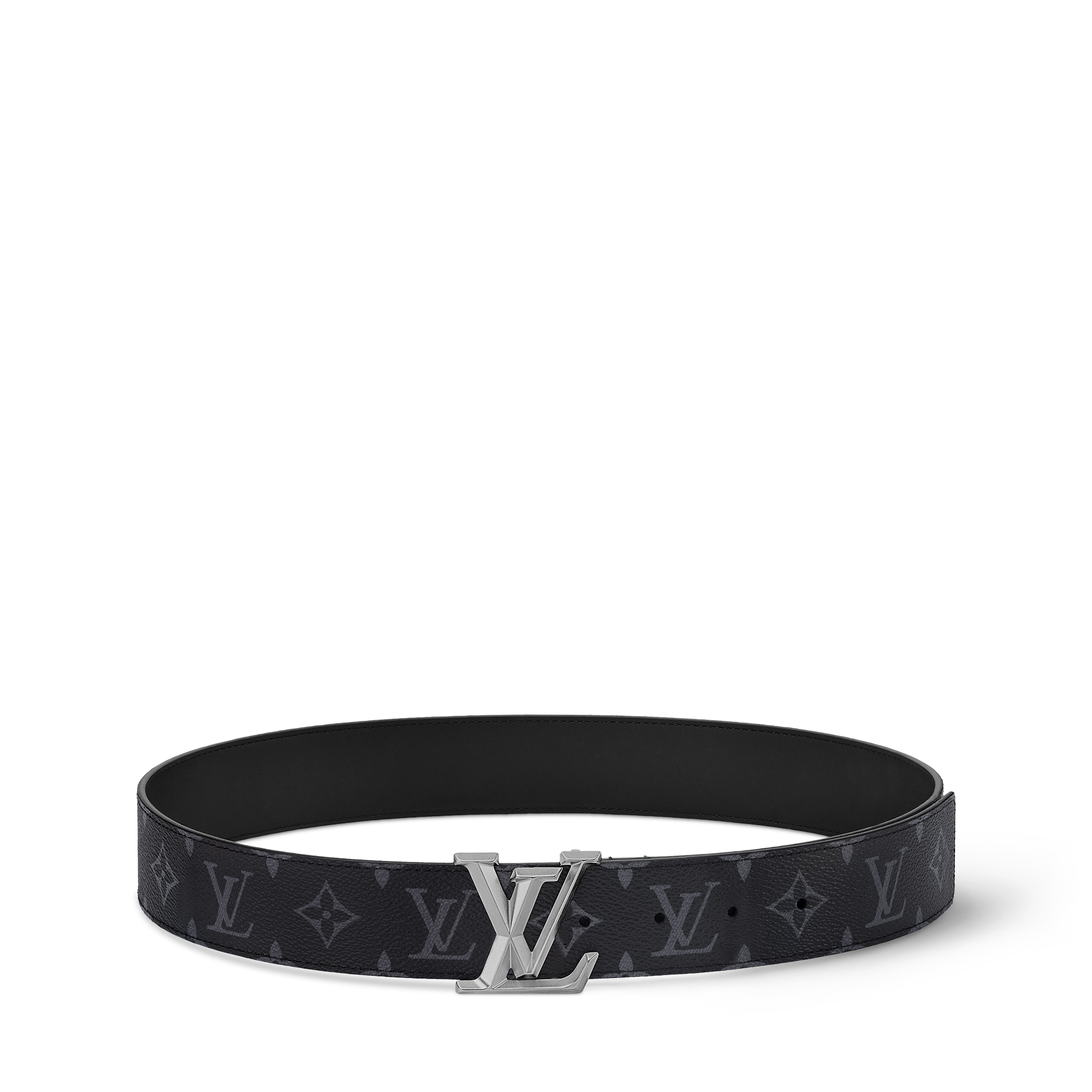 LV Pyramide 40mm Belt Monogram Eclipse in Men