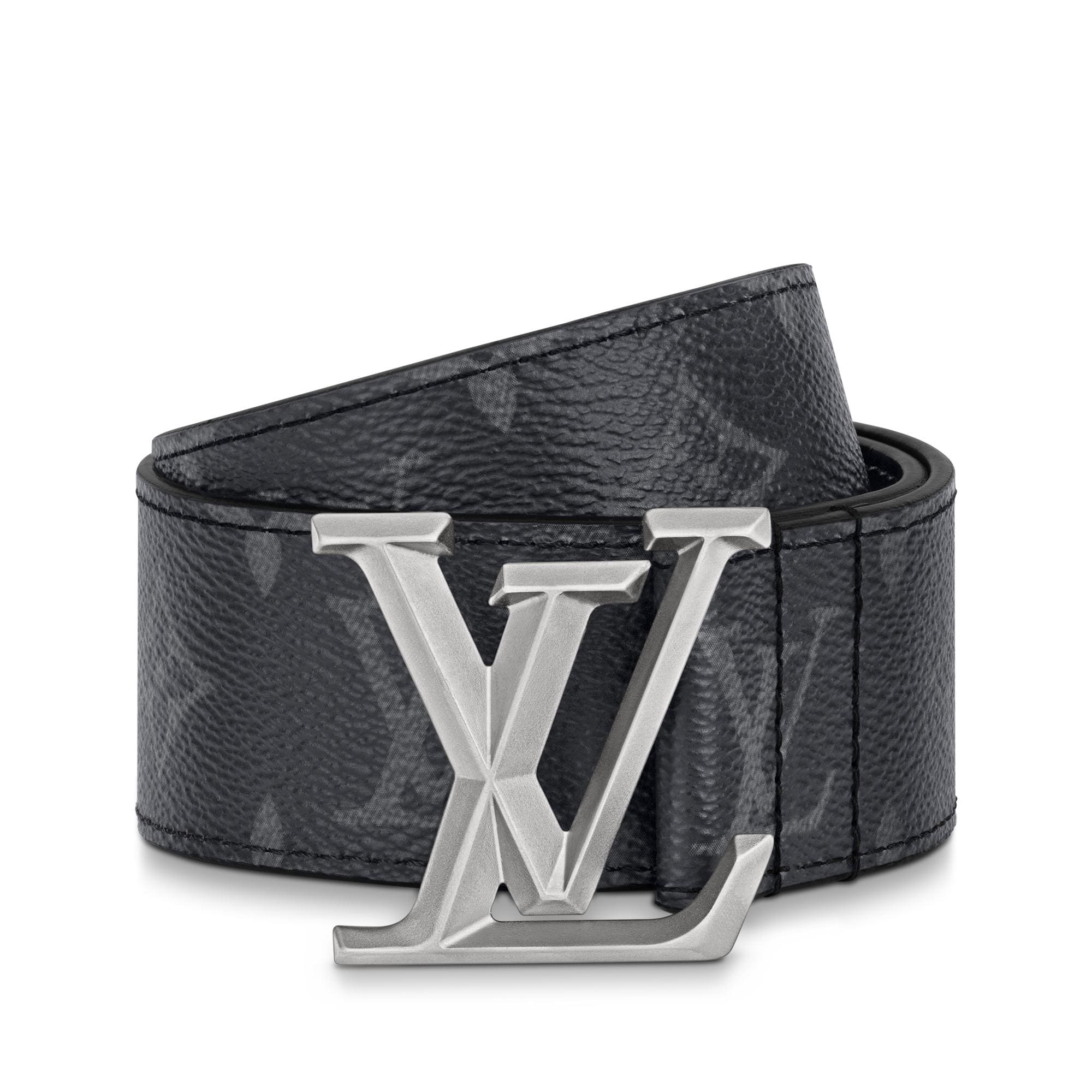 LV Pyramide 40mm Belt Monogram Eclipse in Men