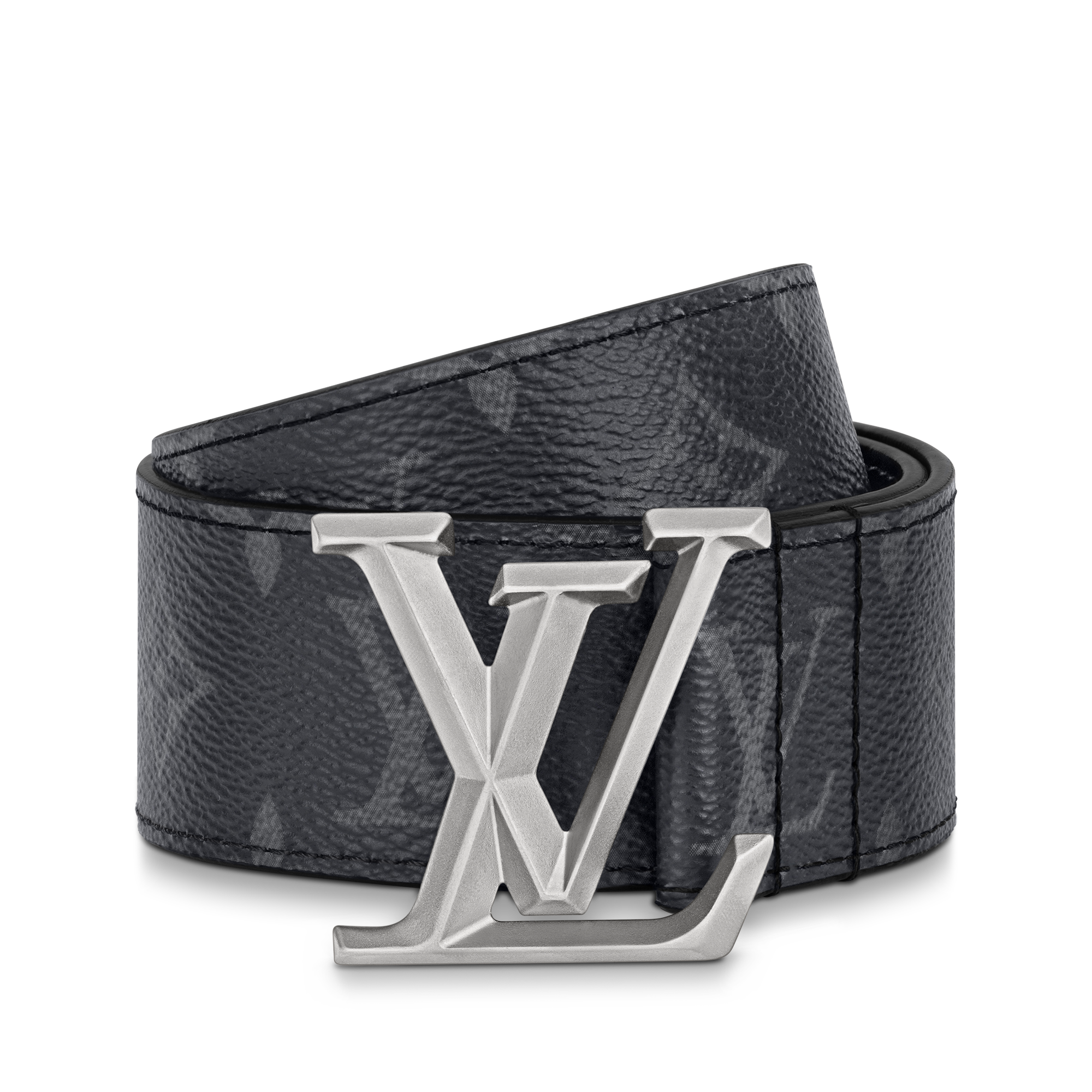 LV Pyramide 40mm Belt Monogram Eclipse in Men