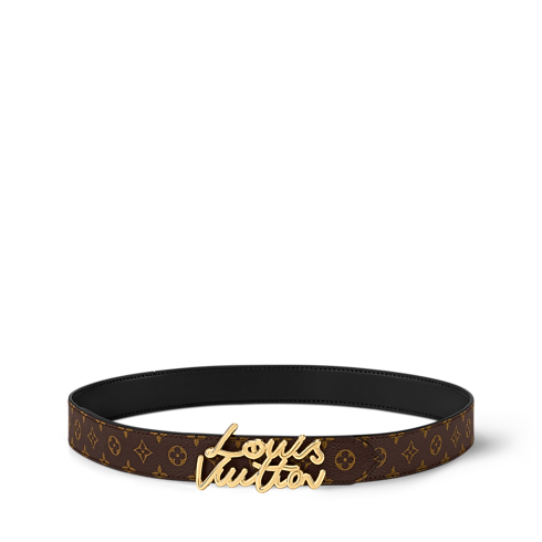 LV Script 30mm Belt in Women's Accessories Women's Belts collections by Louis Vuitton (Product zoom)