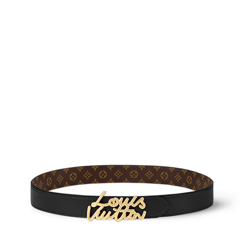 LV Script 30mm Belt in Women's Accessories Women's Belts collections by Louis Vuitton (Product zoom)