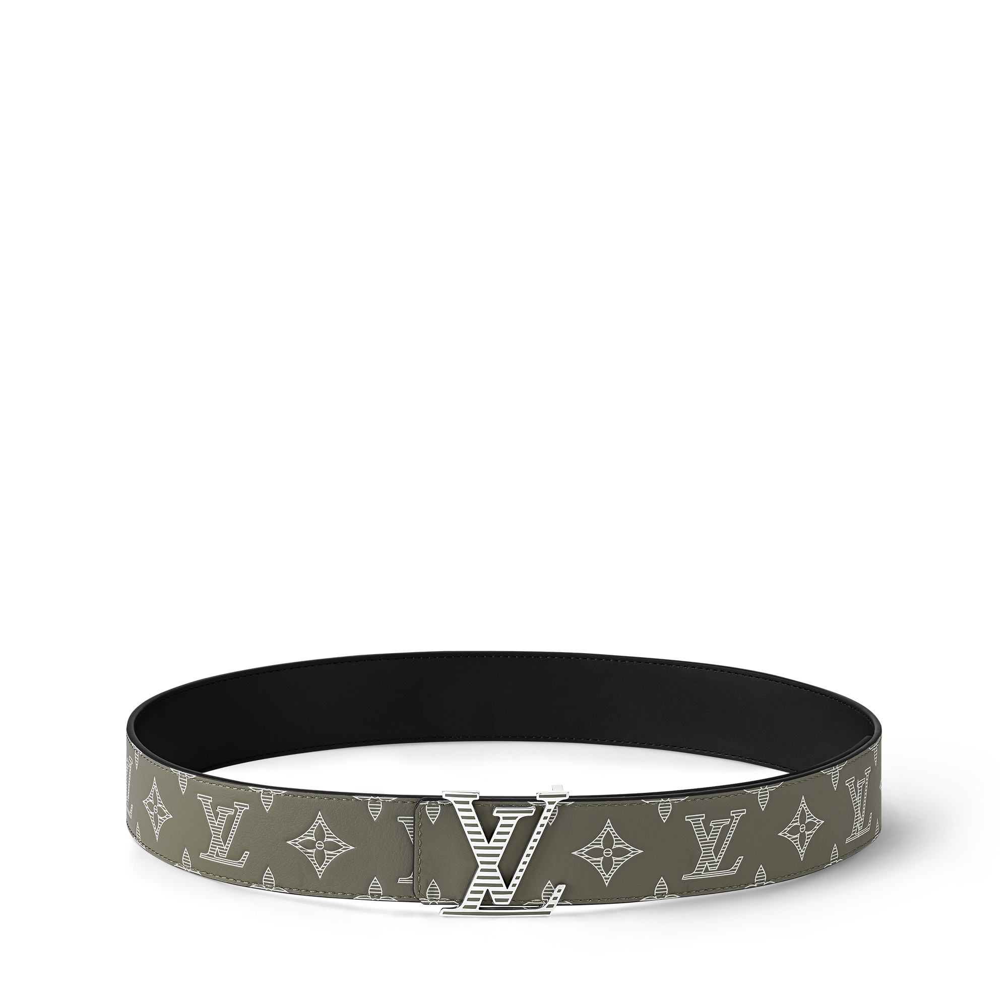 LV Shadow 40mm Reversible Belt Monogram Shadow in Men