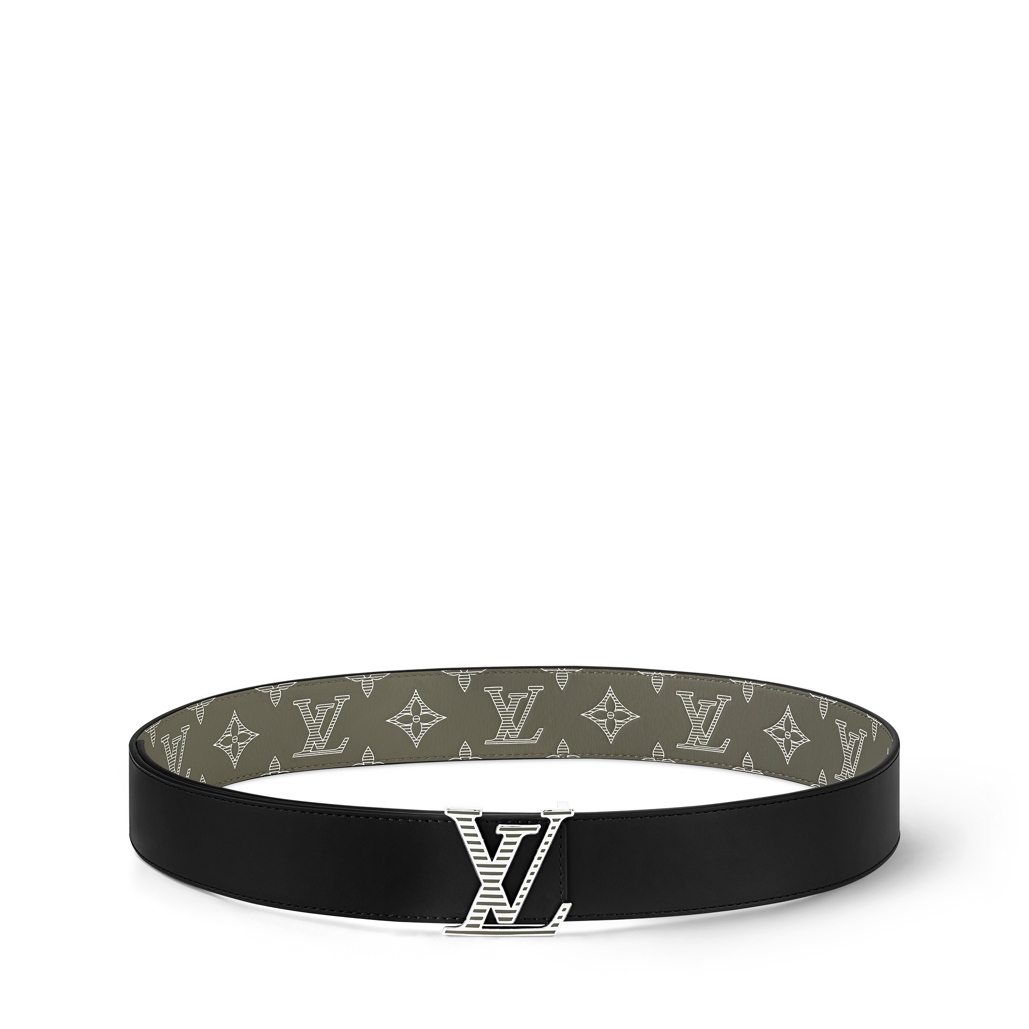 LV Shadow 40mm Reversible Belt Monogram Shadow in Men