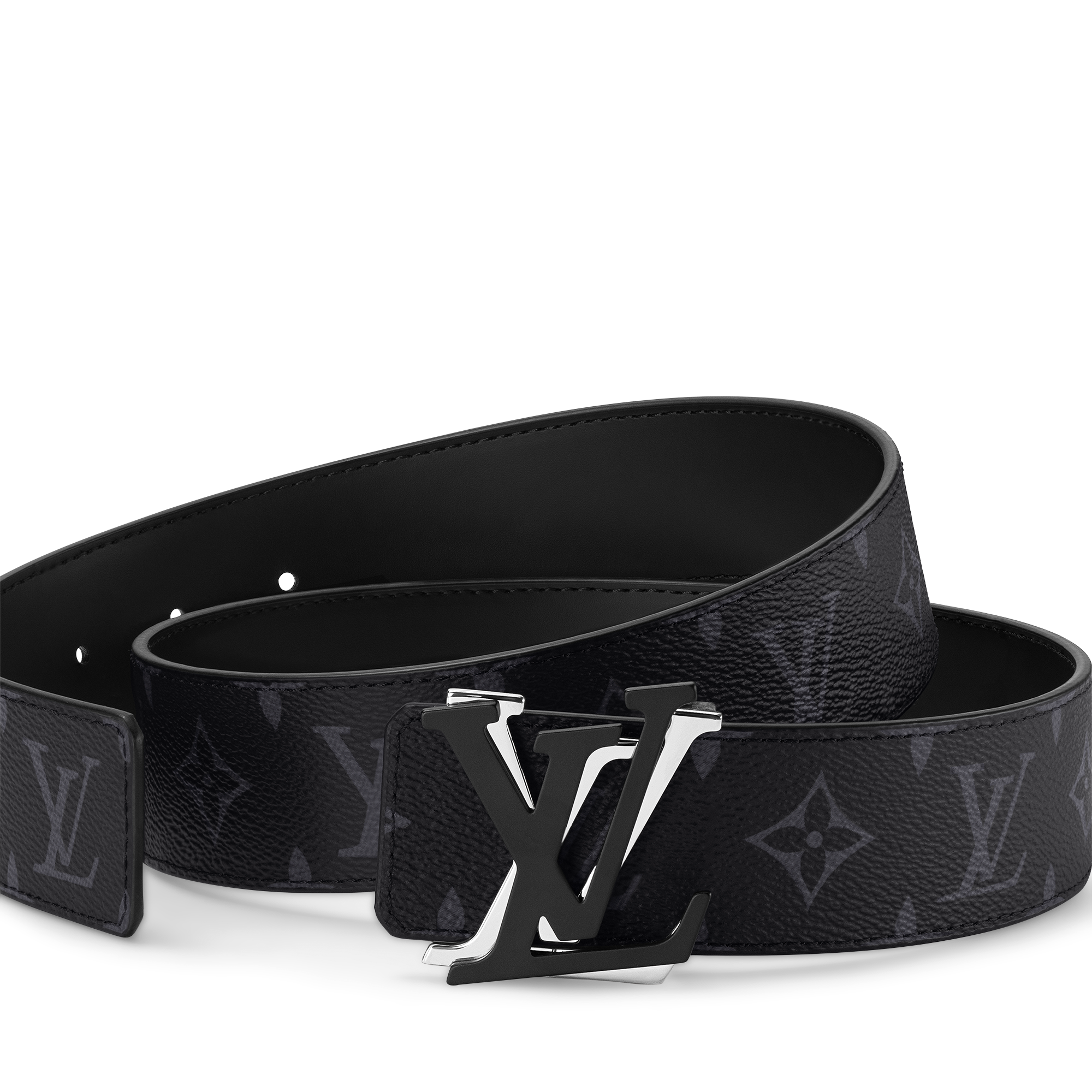 LV Shake 40mm Reversible Belt Monogram Eclipse in Men