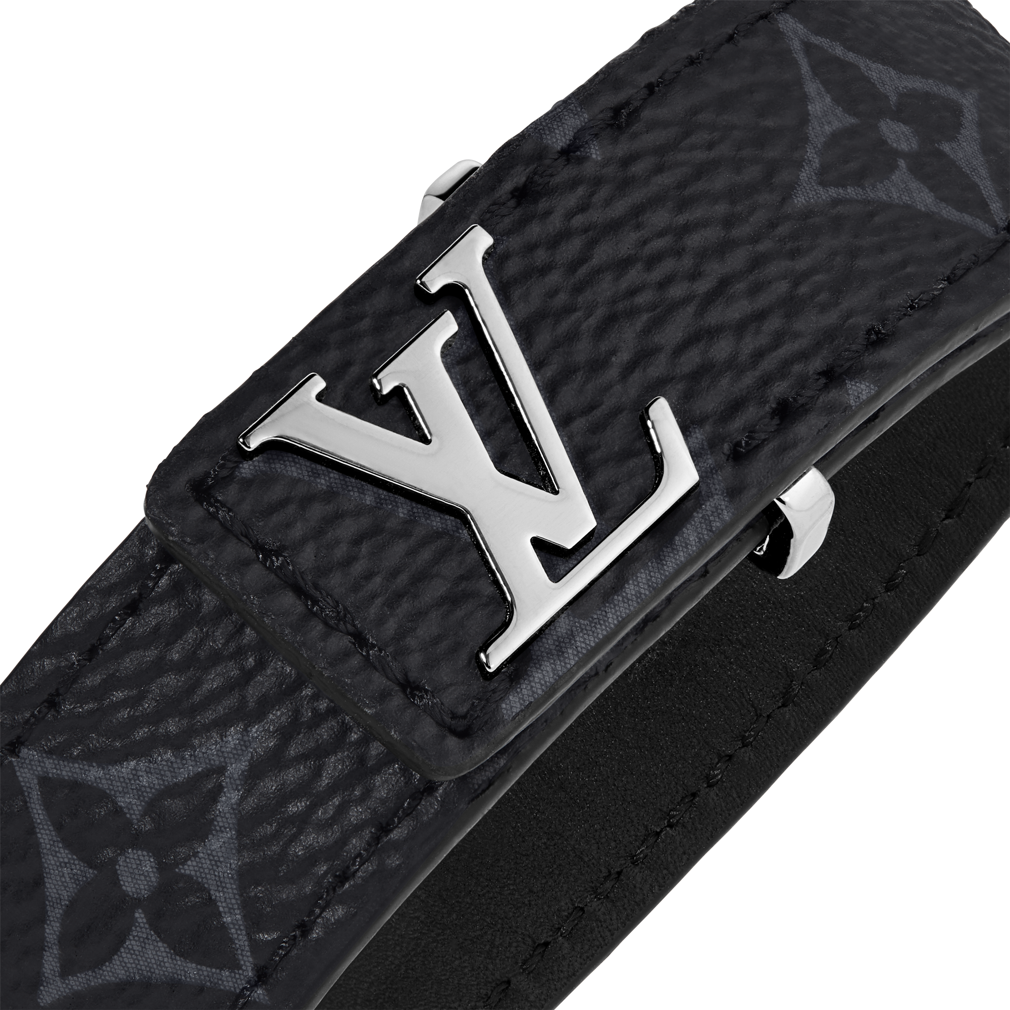 LV Slim Bracelet Monogram Eclipse in Men