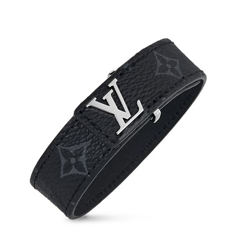 LV Slim Bracelet Monogram Eclipse in Men's Fashion Jewellery All Fashion Jewellery collections by Louis Vuitton (Product zoom)