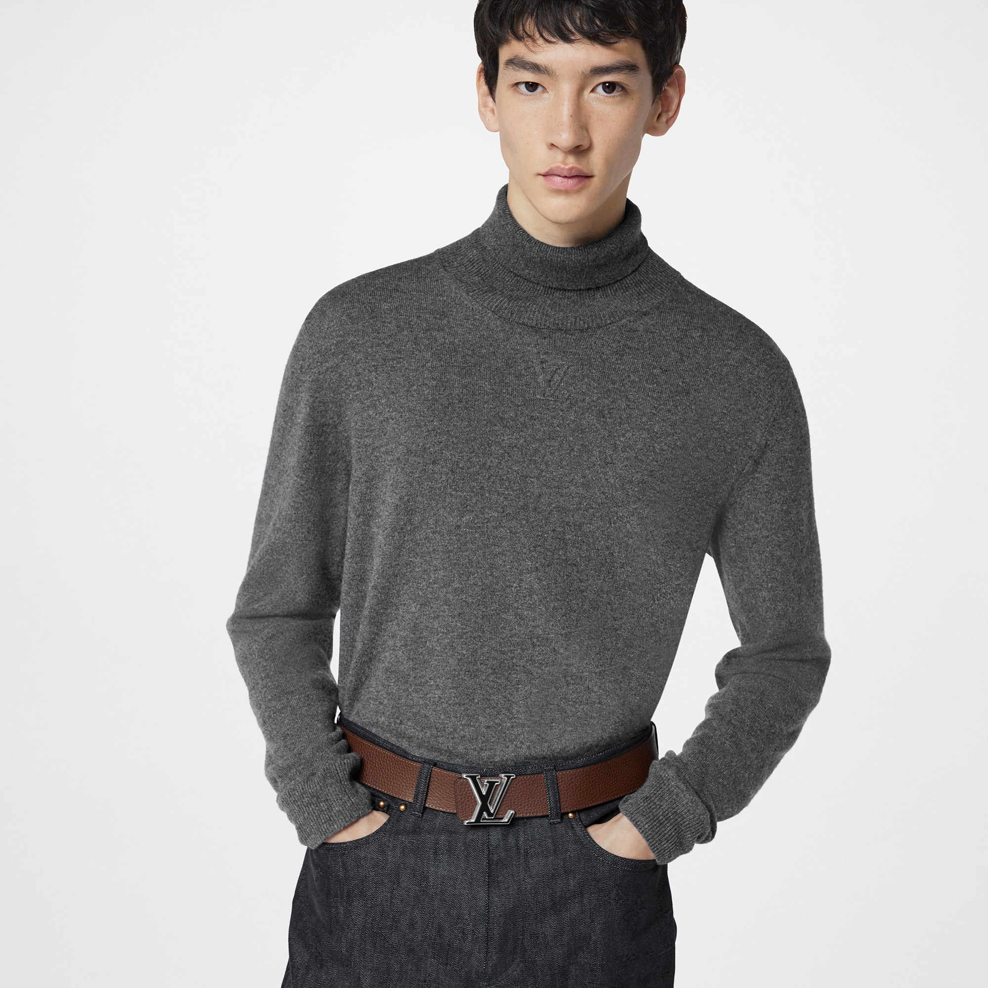 LV Tilt 40mm Reversible Belt Taurillon in Men