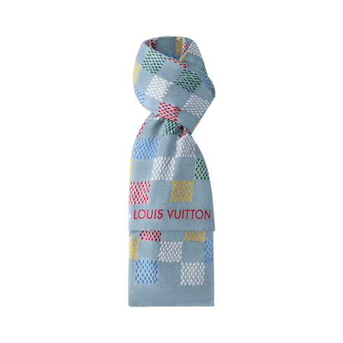 LV Vers Damier Denim Stole . in Men's Accessories Scarves for Men collections by Louis Vuitton (Product zoom)