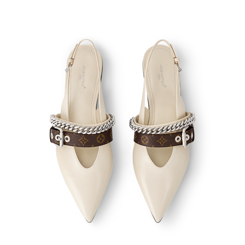 LV Vibe Slingback Flat Ballerina in Women's Shoes Loafers and Ballerinas collections by Louis Vuitton (Product zoom)