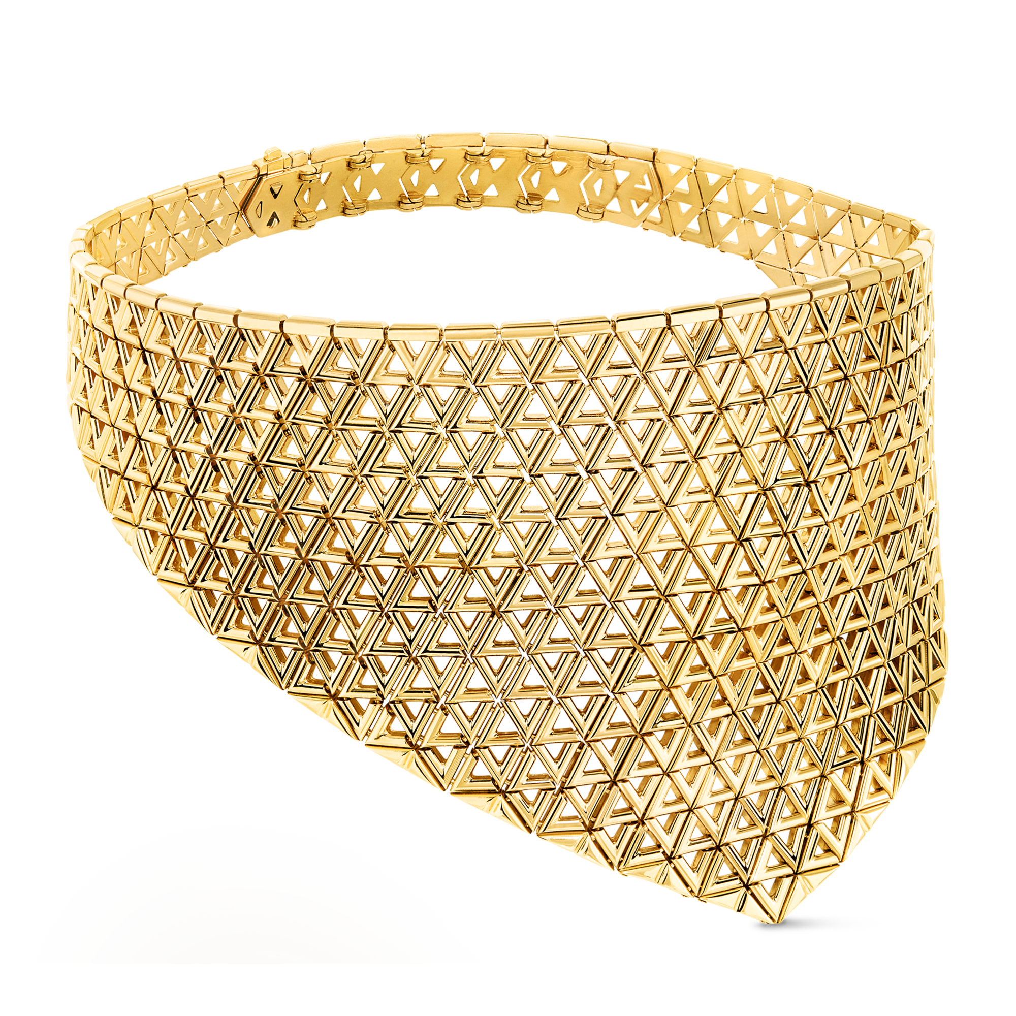 LV Volt Mesh Necklace, Yellow Gold  in Jewellery